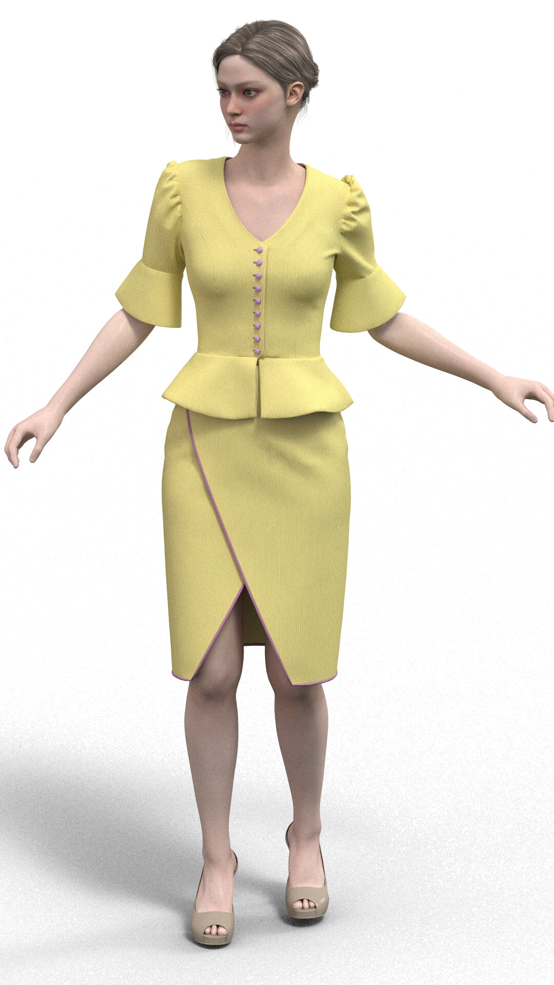 Peplum skirt 3d shop