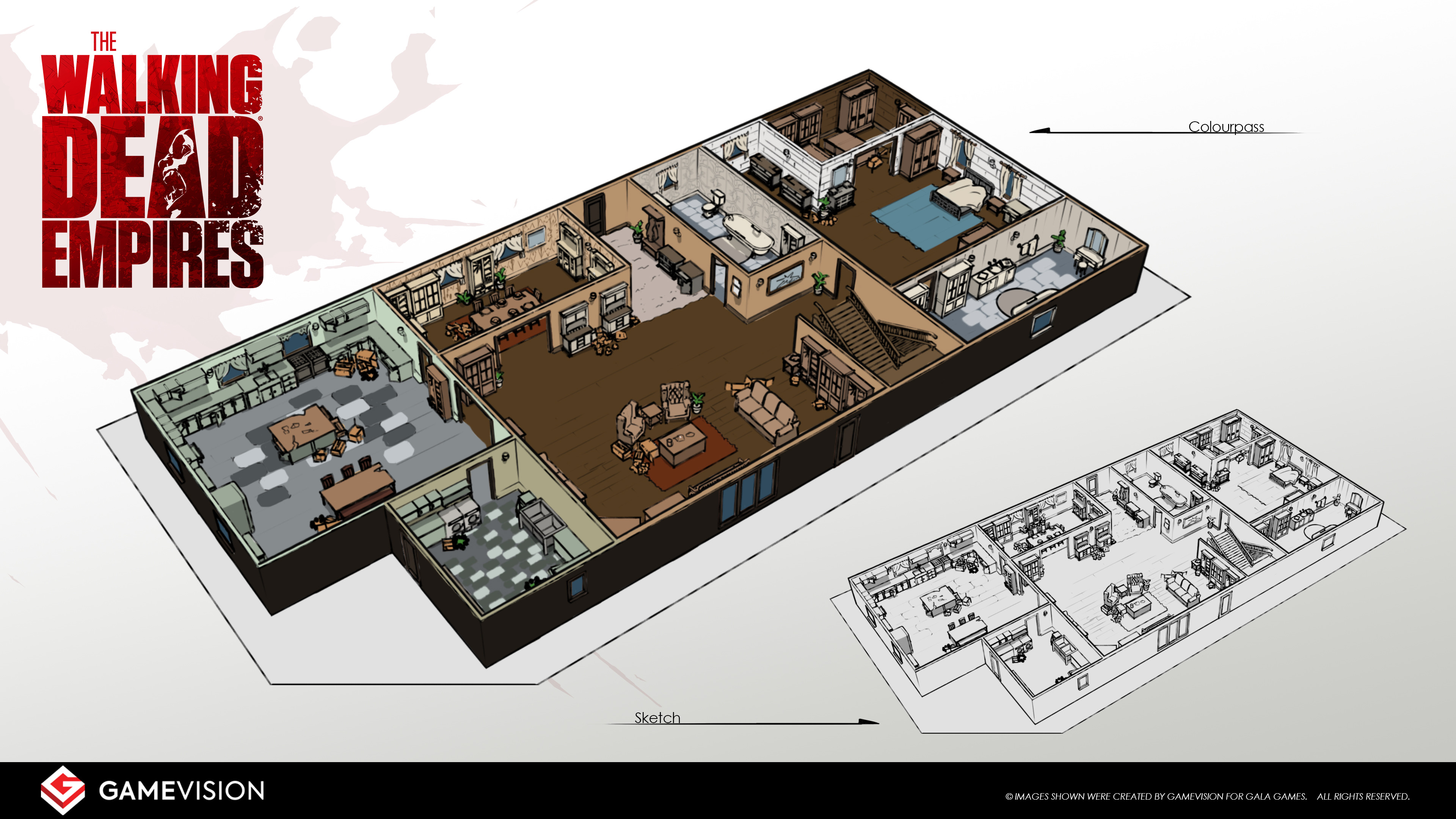 Farm interior sketch
