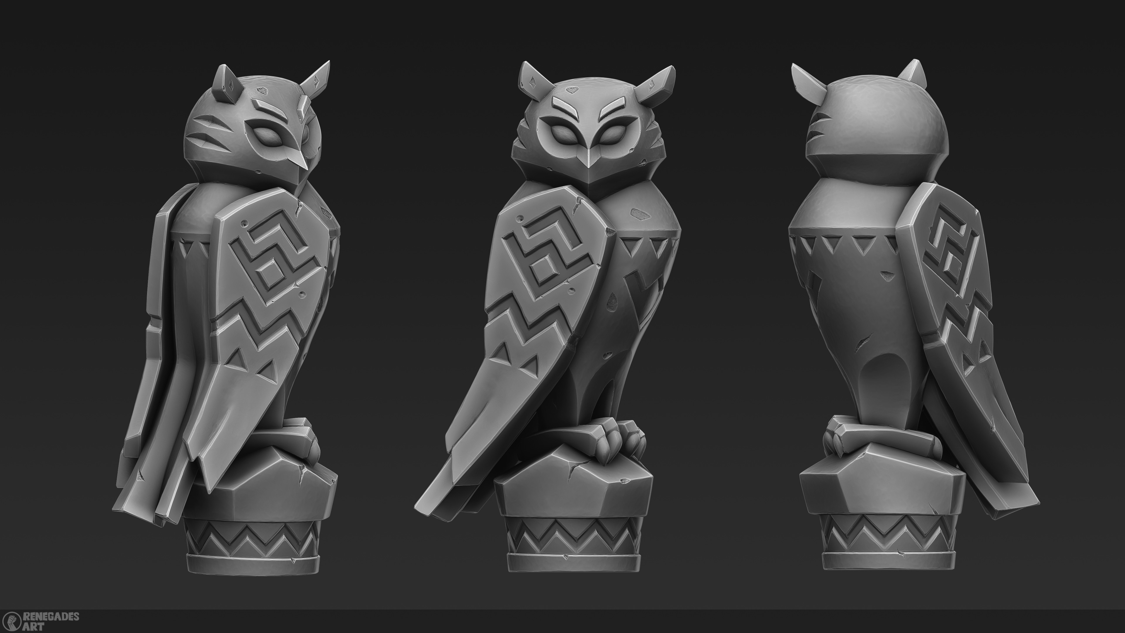 Owl Zbrush Shot