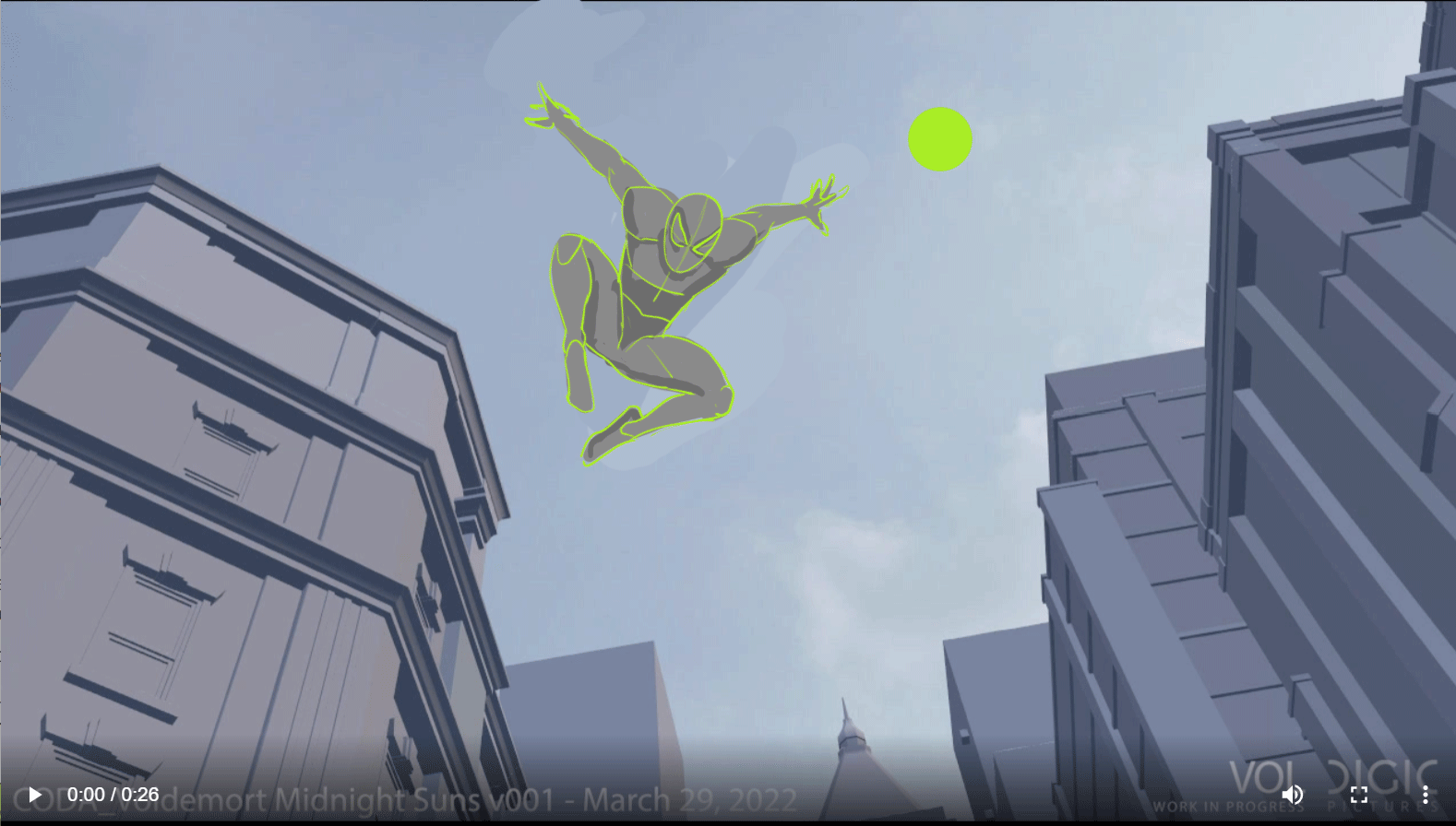 Spidey jump pose feedback.