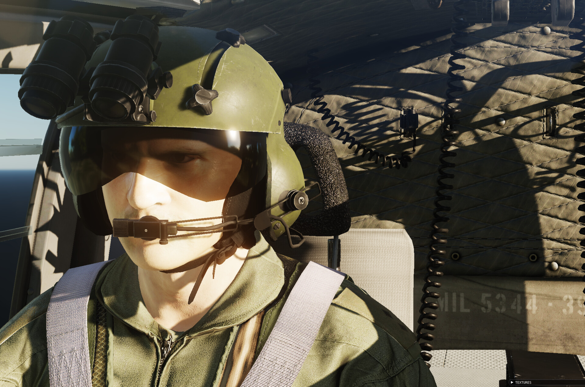 Apache Helicopter Heli Pilot Helmet DCS: AH-64D On Steam