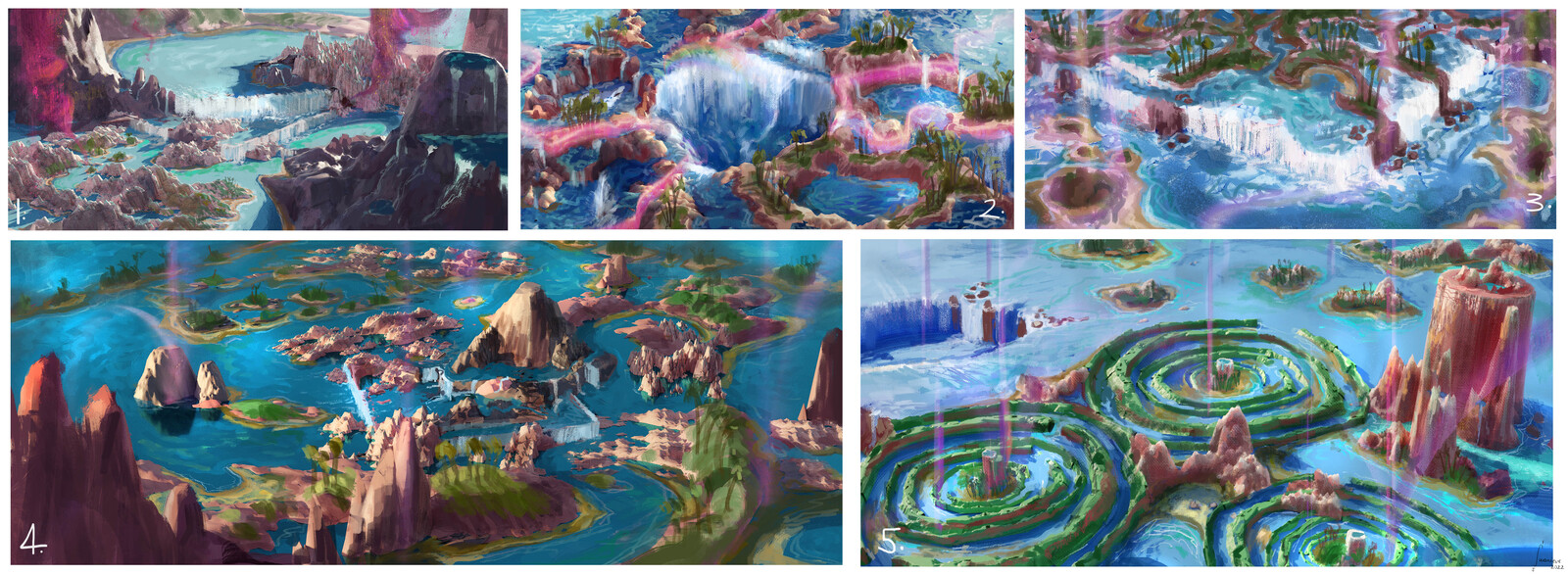 sketches for Island of Remnants