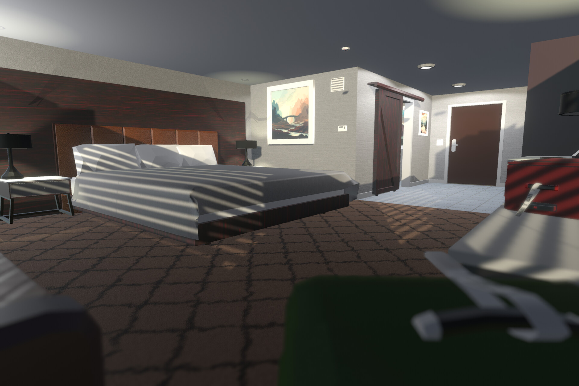 ArtStation - Hotel Room (Low Poly)