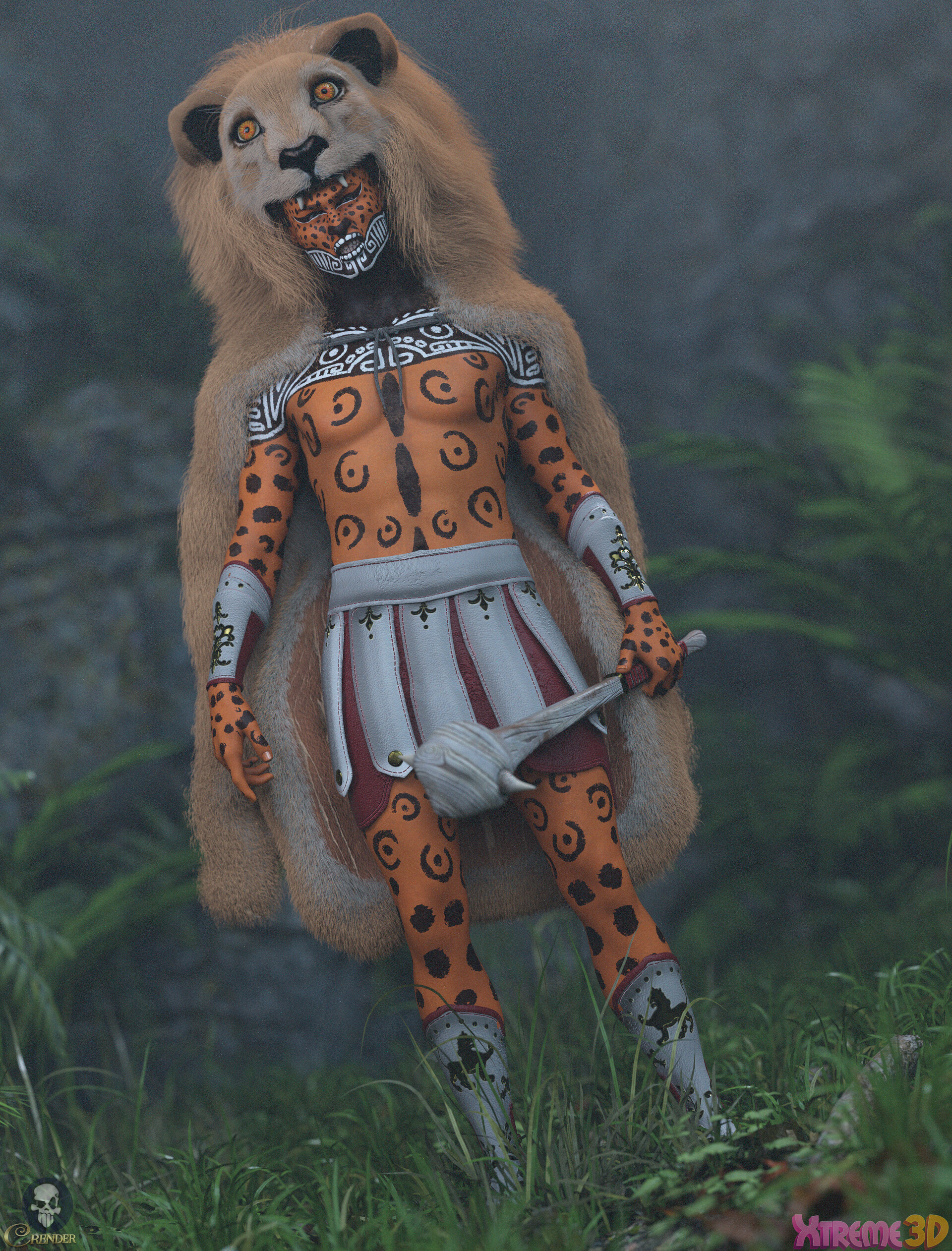 ArtStation - FPE Jaguar Warrior Makeup for G8/G8.1 by Esid