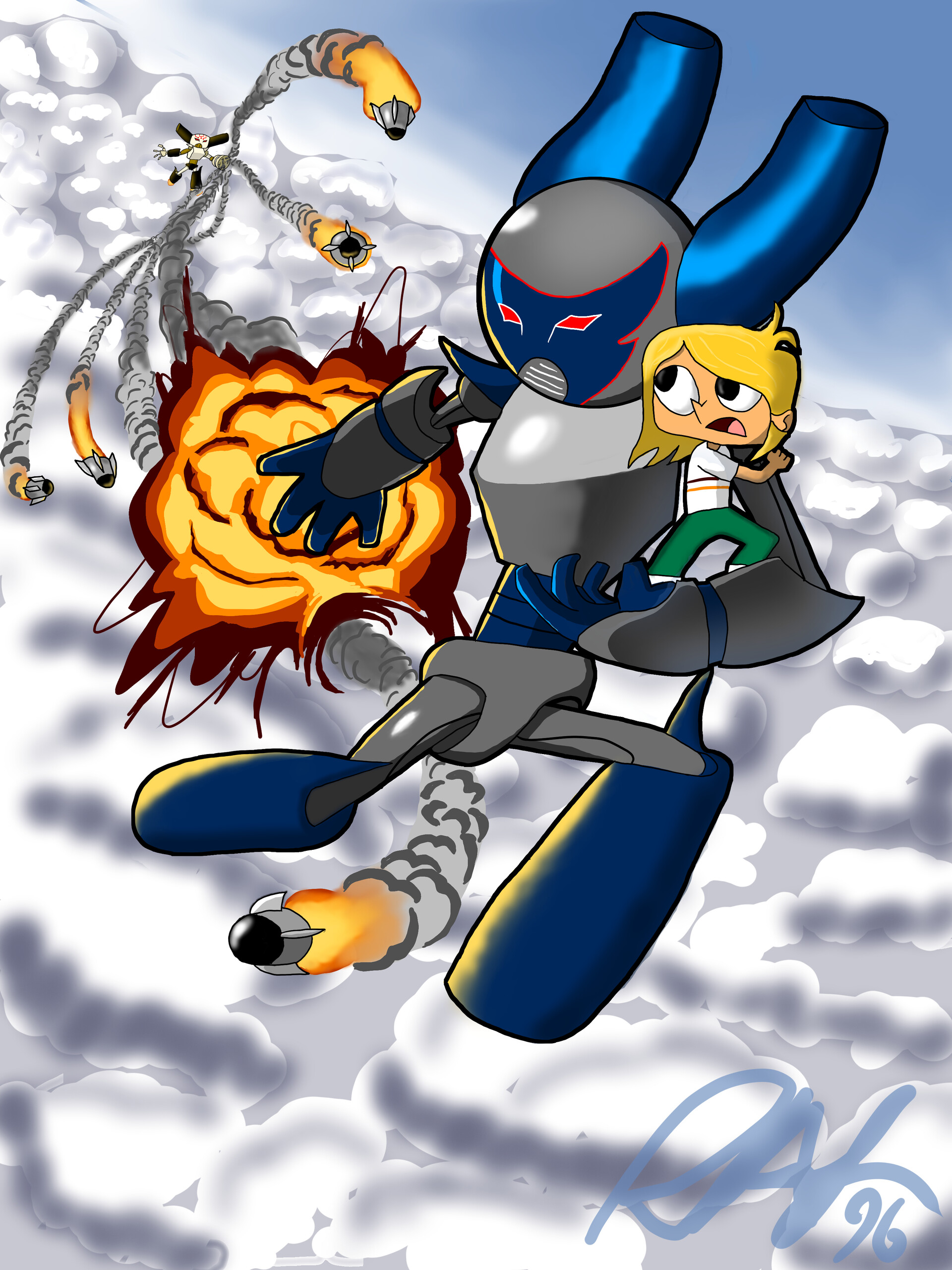 Cartoon Ok Google Robot Boy ArtStation Robotboy - Main Image