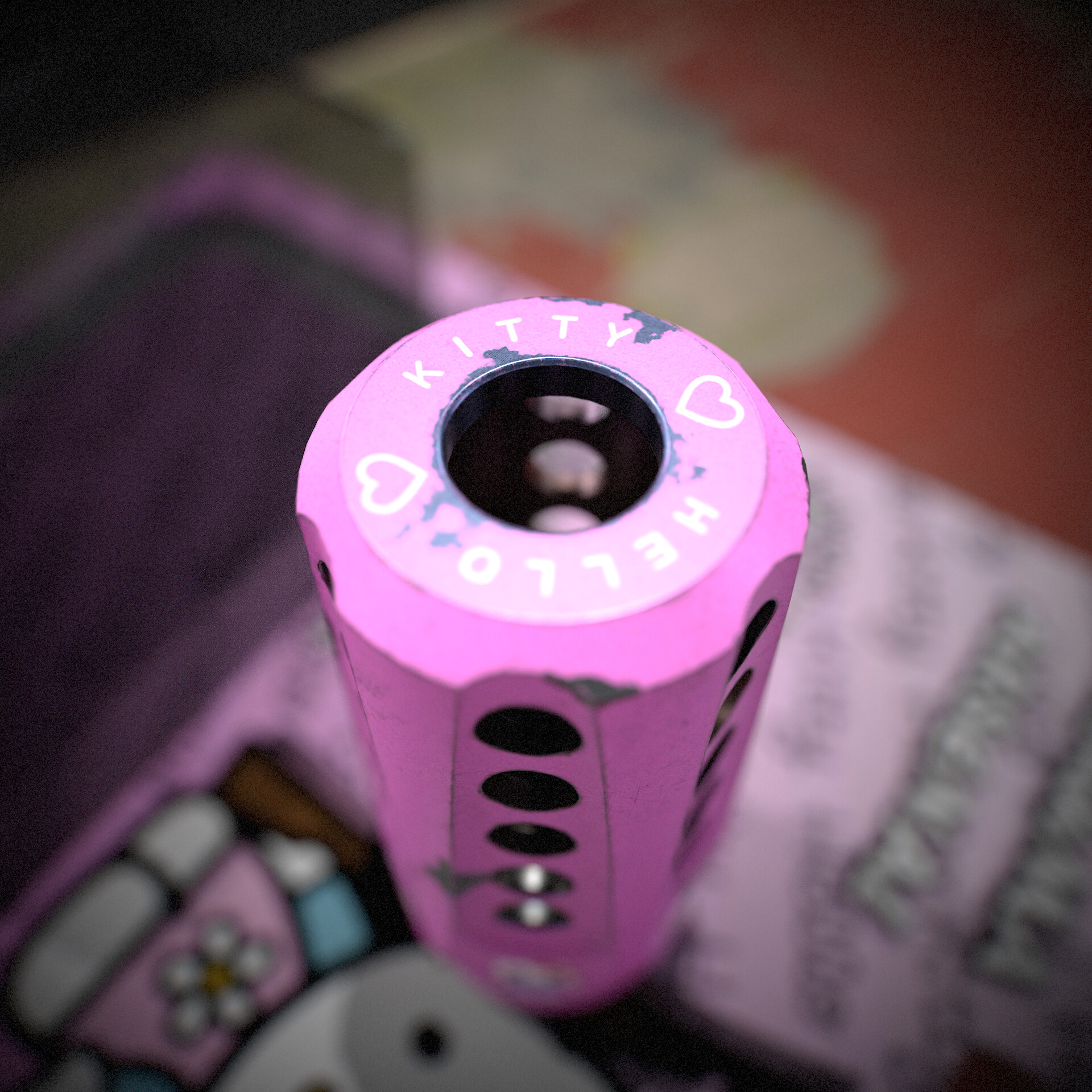 ArtStation - Hello Kitty Muzzle Brake