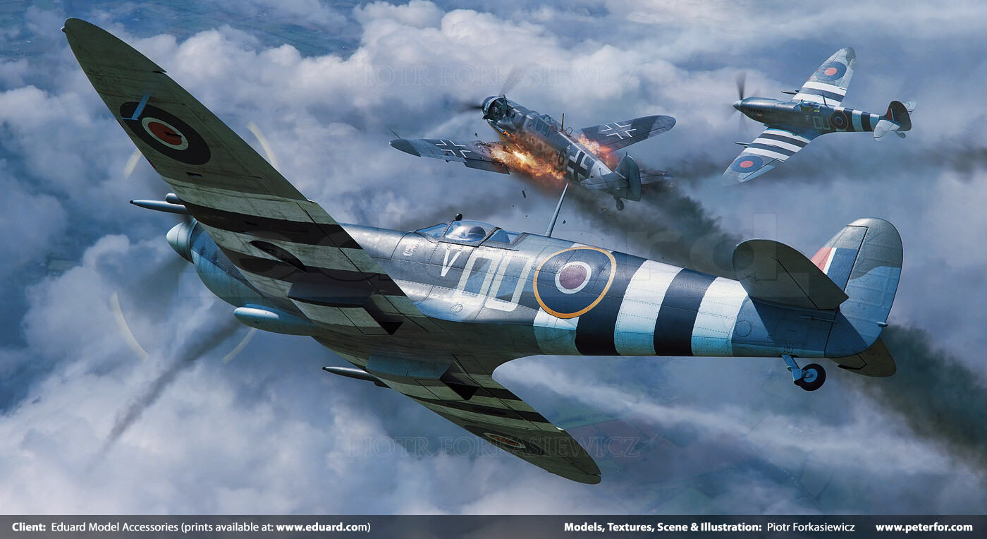 Piotr Forkasiewicz - Spitfire - Eduard Model Accessories Boxarts