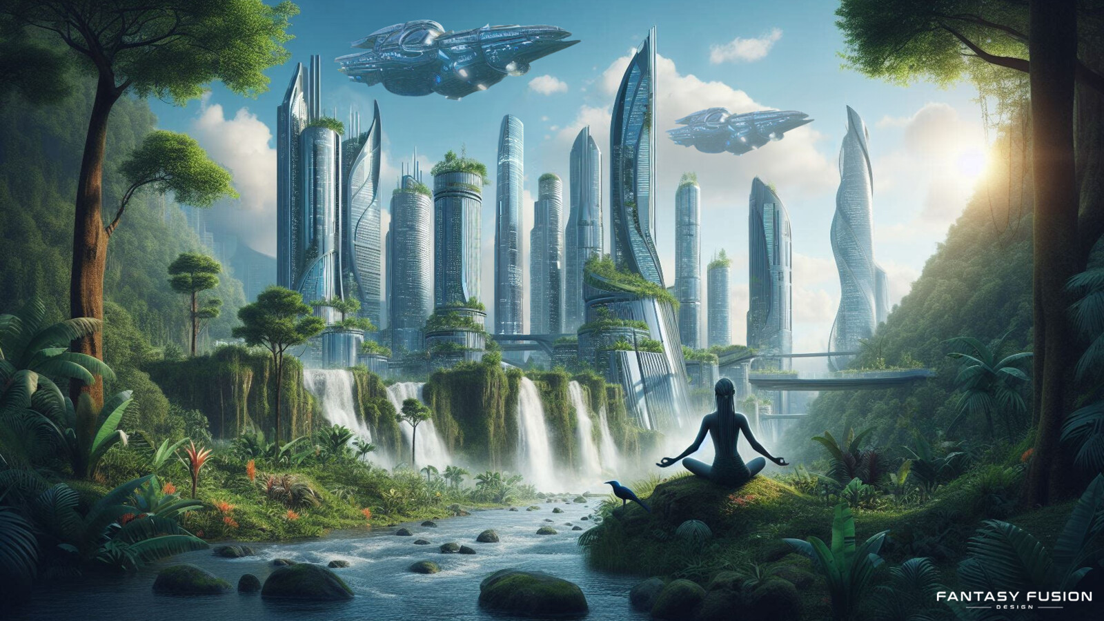 Where cityscapes rise from the embrace of nature.