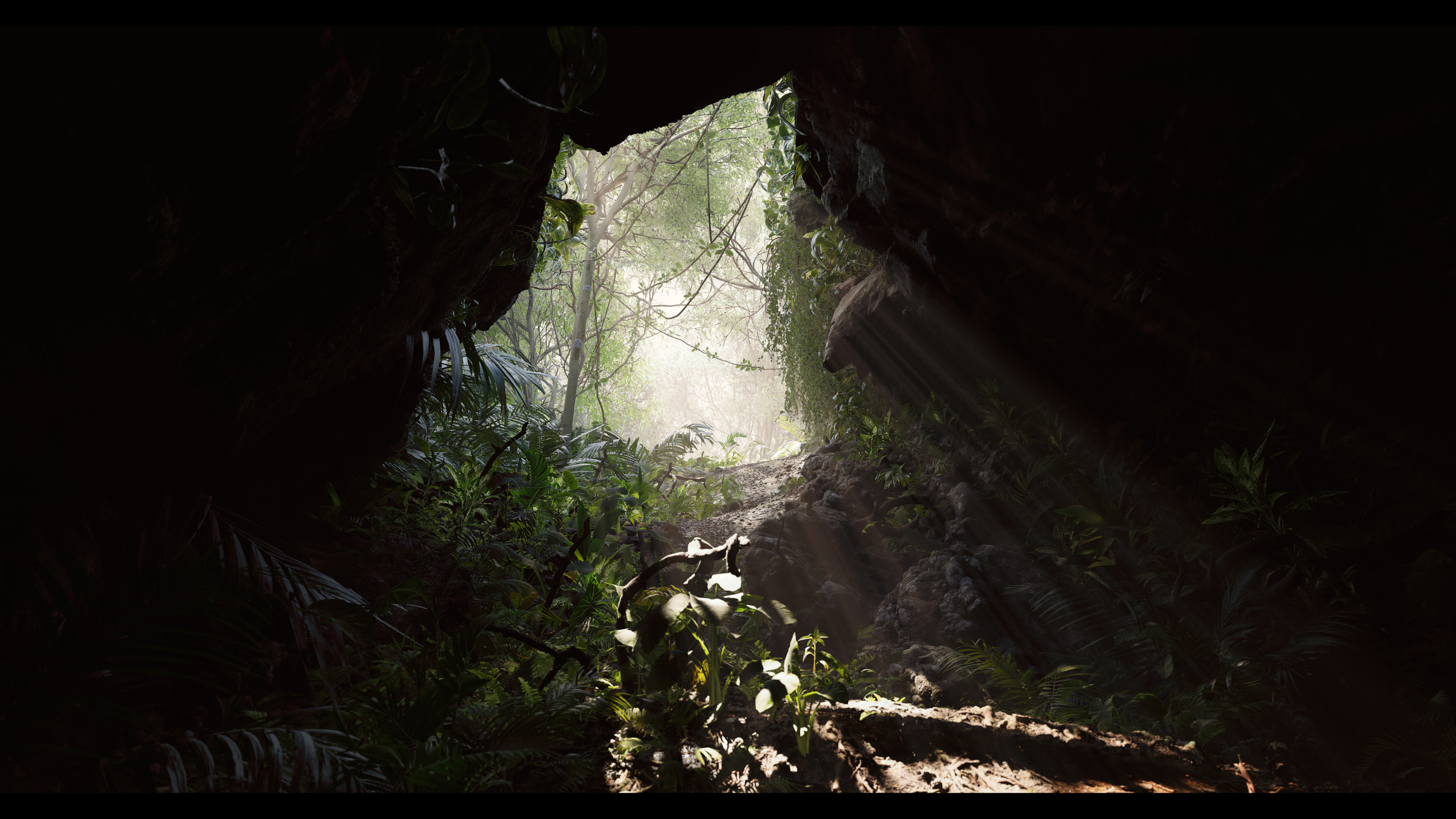 Render: Interior Cave Mouth