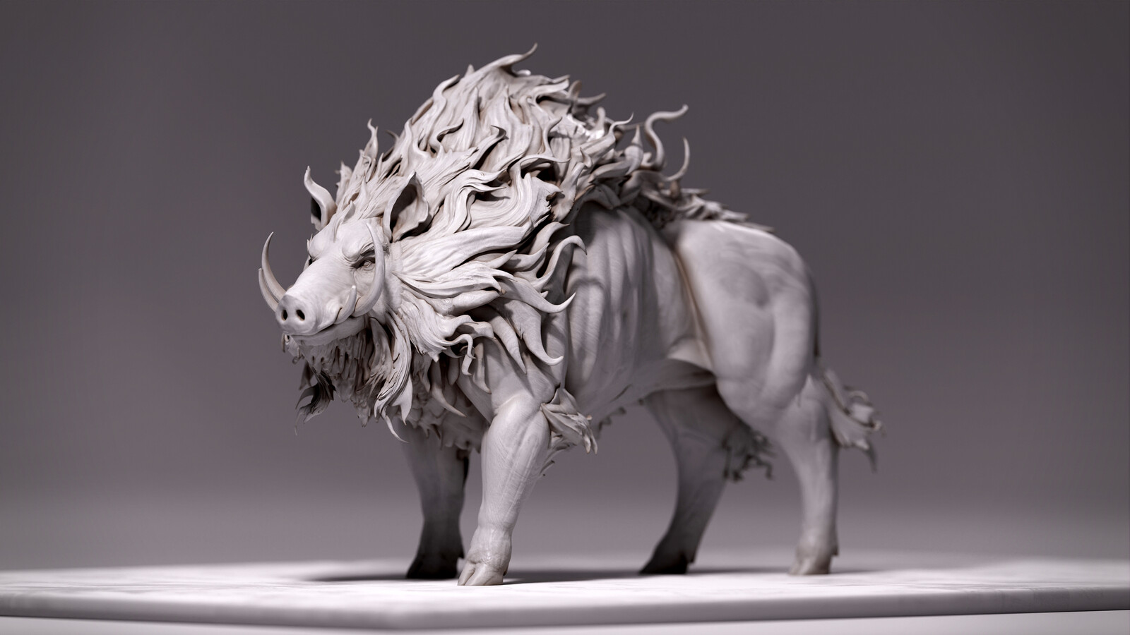 Boar God, concept sculpt