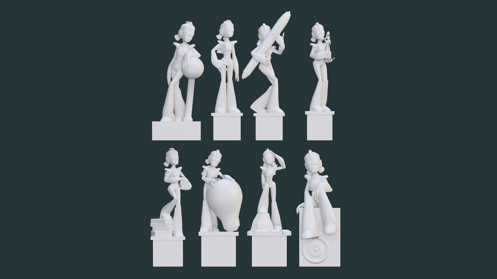 Awards statues for 3D printing