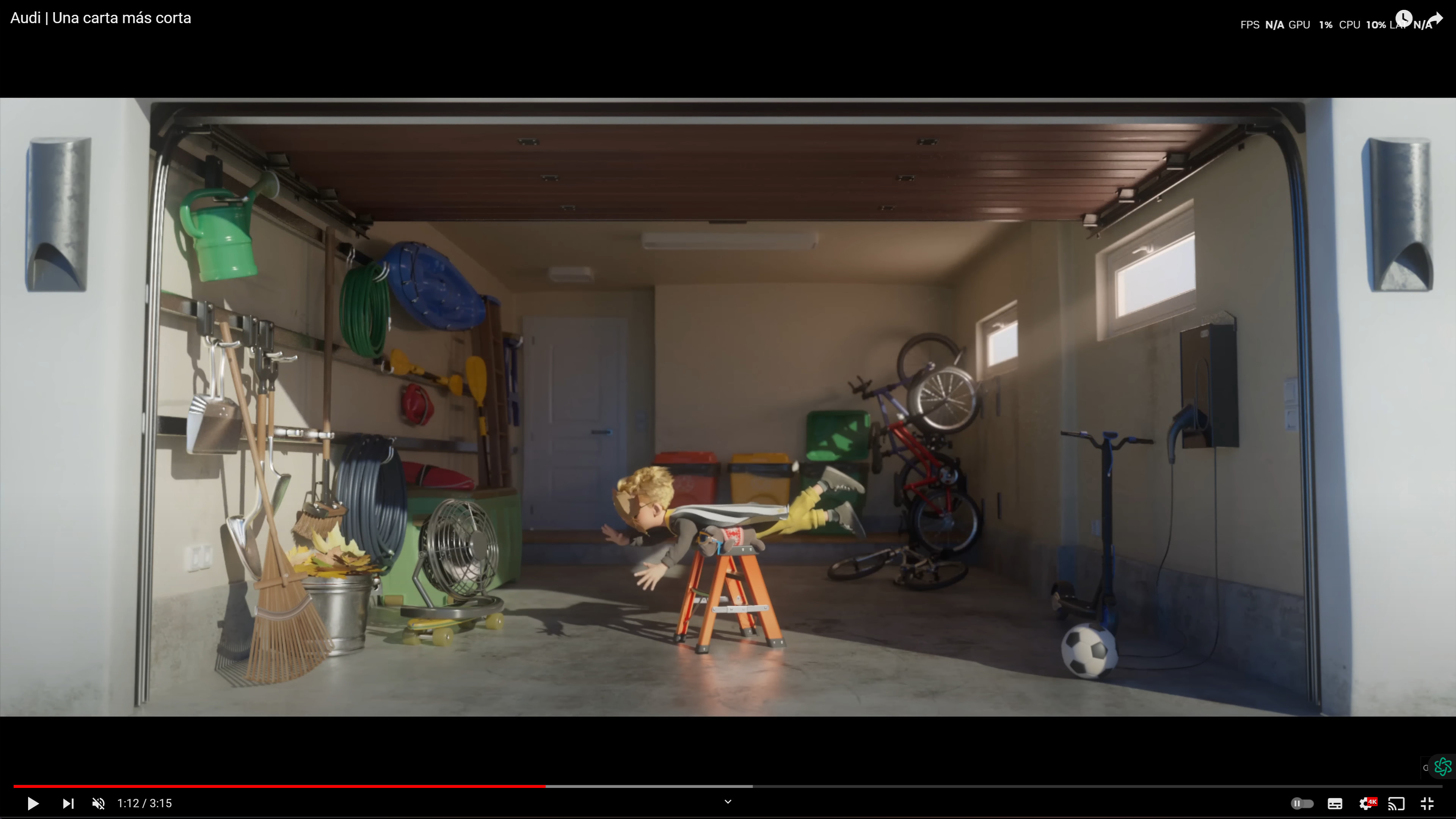 Props modeling (hose, watering can, broom, shovels, rake, bucket, hooks, container, ladder)