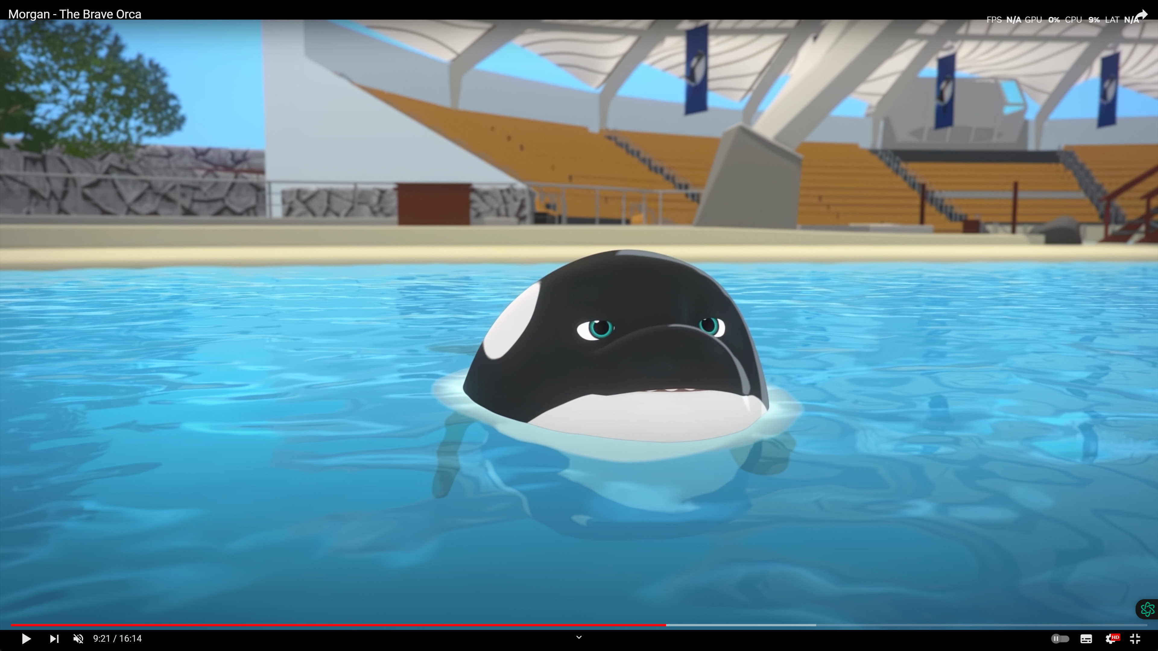 Responsible for modeling the environment (stadium pool area and audience stands).