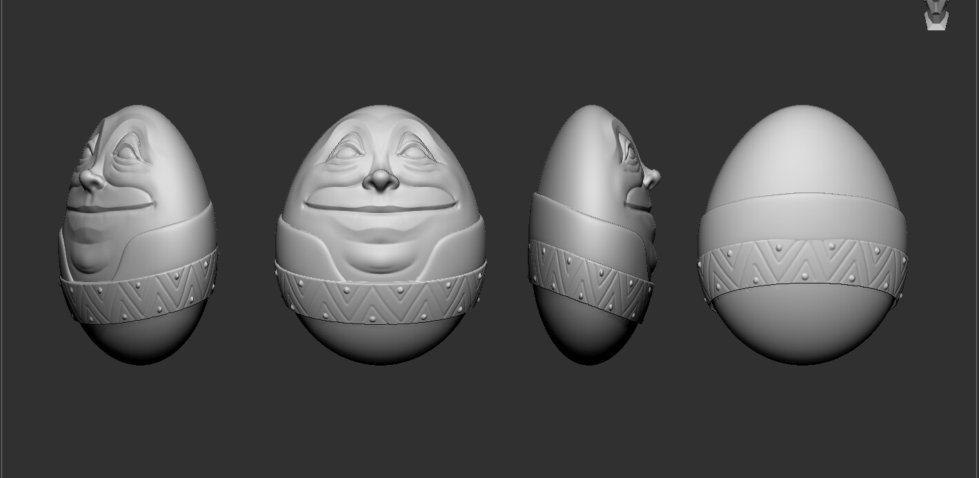 Humpty Dumpty Version Two- Sculpted in Zbrush