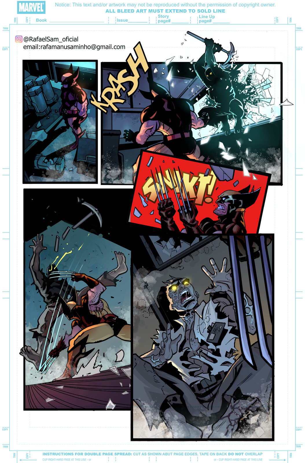 Samplepage  4 wolverine page test Rafael Sam