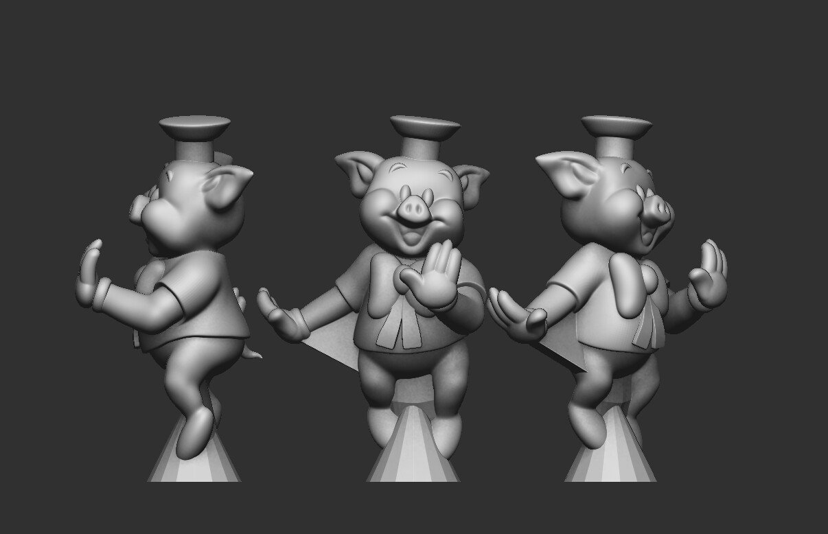 Starting with the Digital Sculpts done in Zbrush