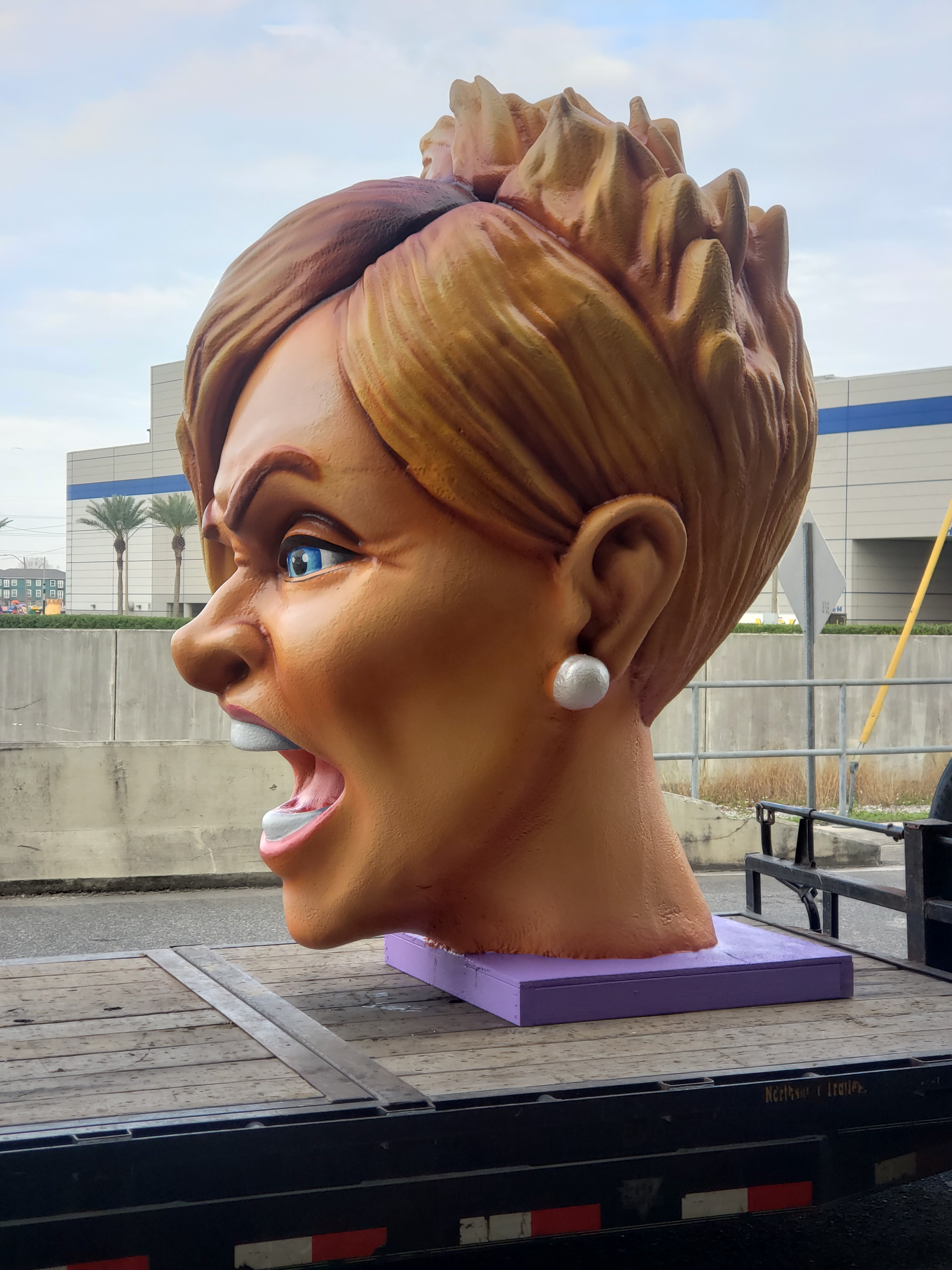 Finished prop ready to be put on the float