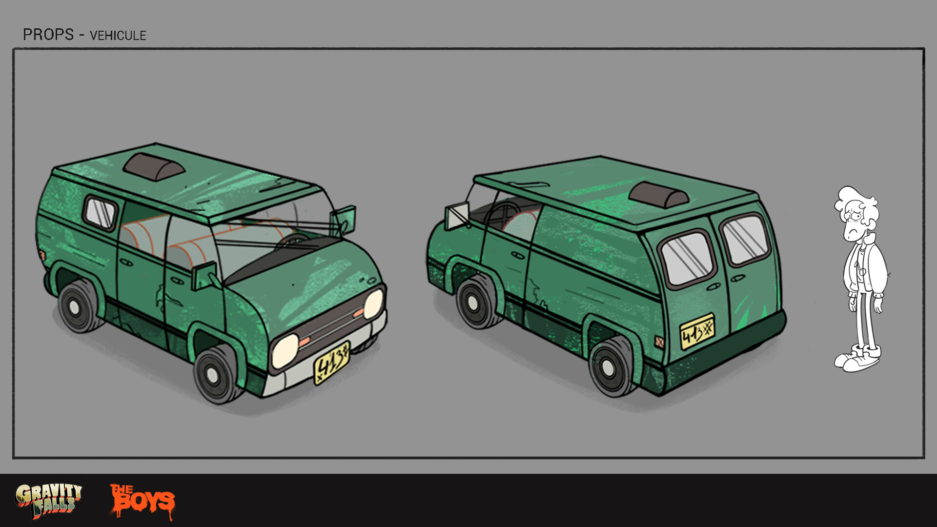 ArtStation - Props_car_The_Boys_X_Gratity_Falls_Project