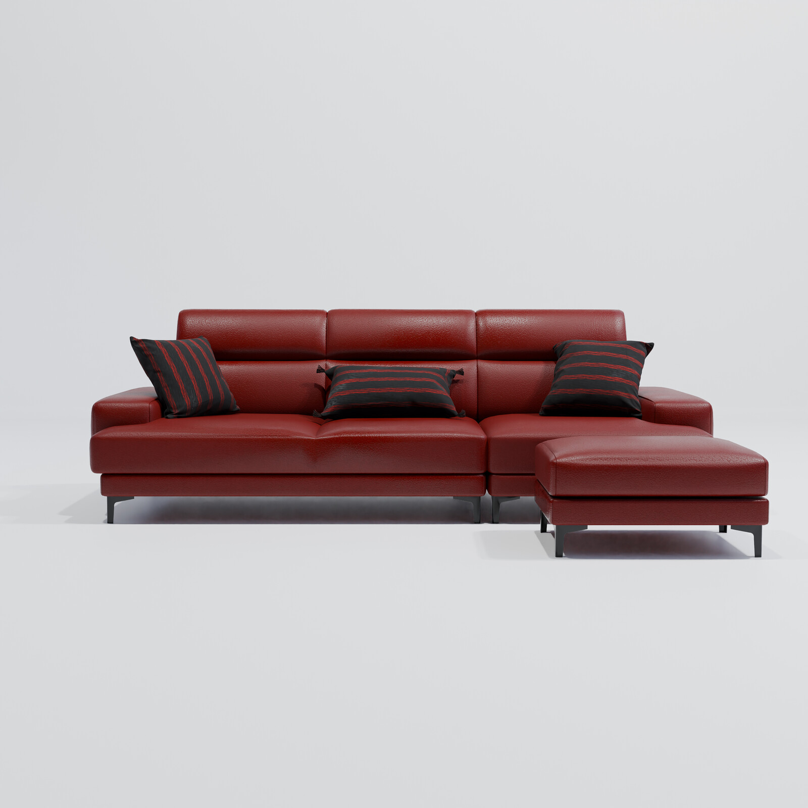 Red Leather Couch