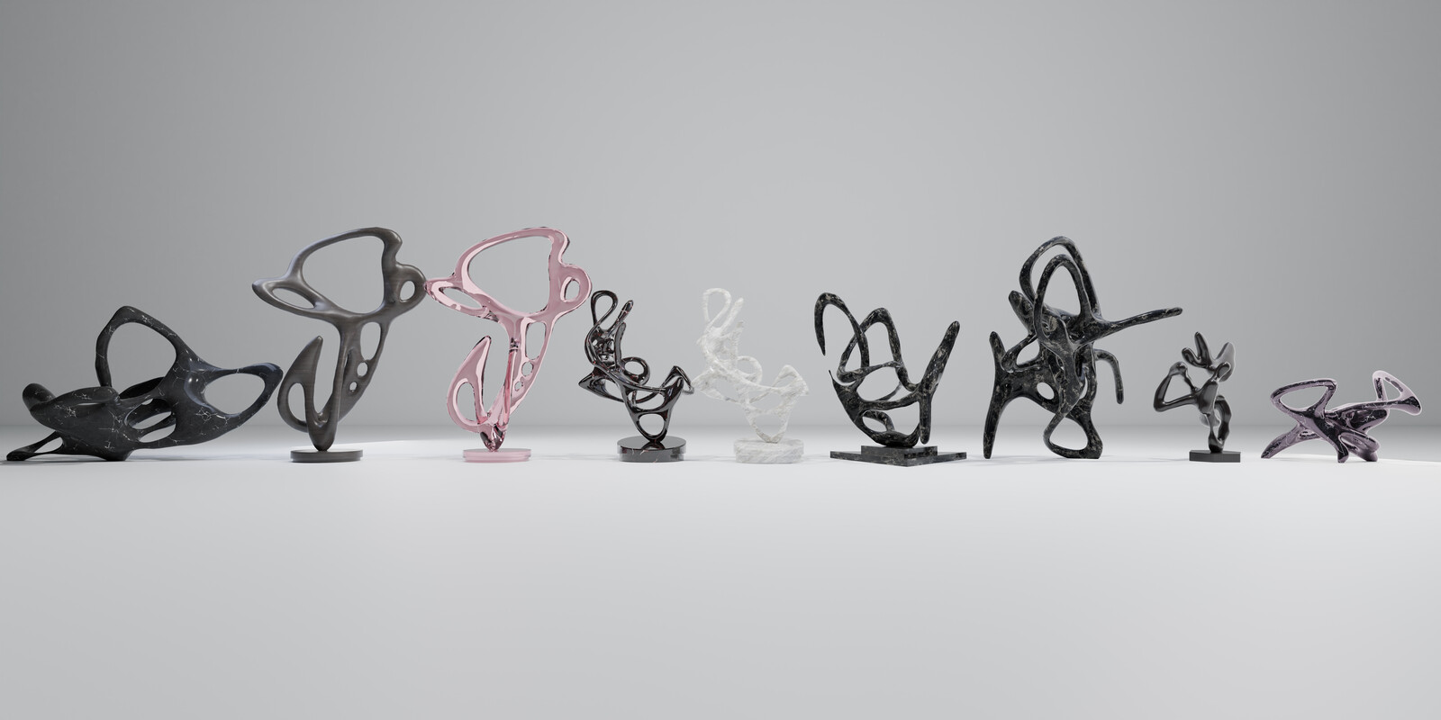 Abstract Art Sculptures Pack