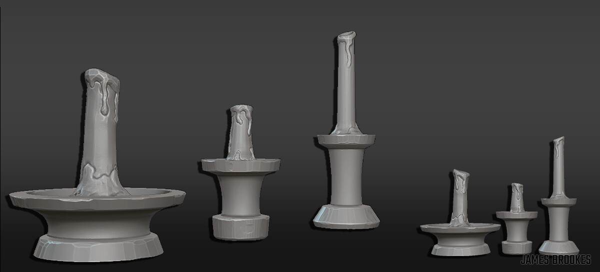 Candles in Zbrush 