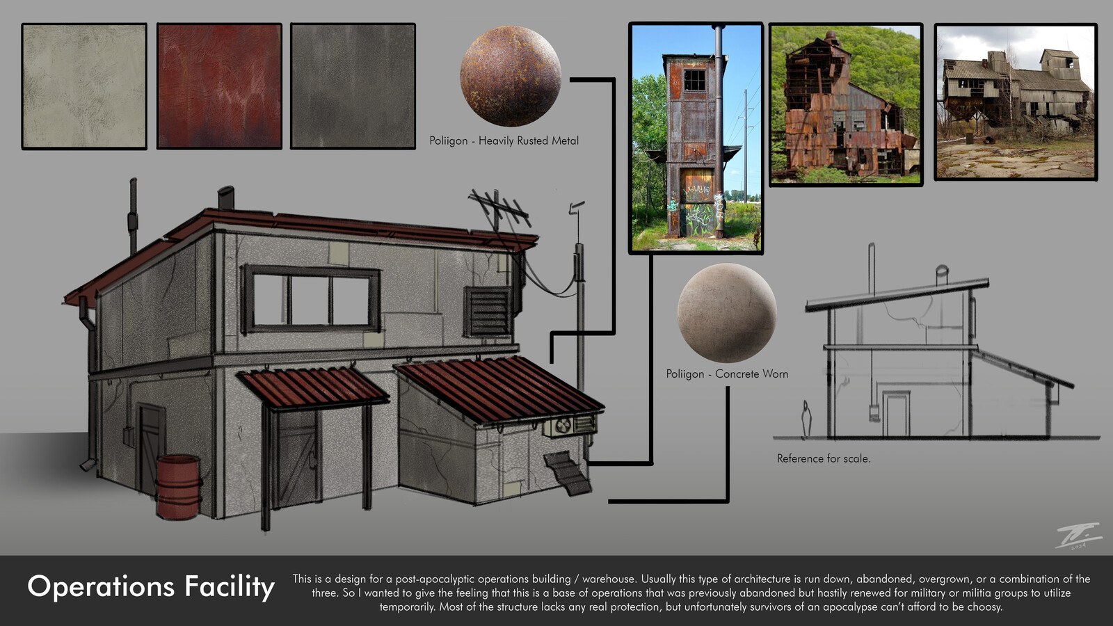 Post - Apocalyptic Callout Sheet - Operations Facility