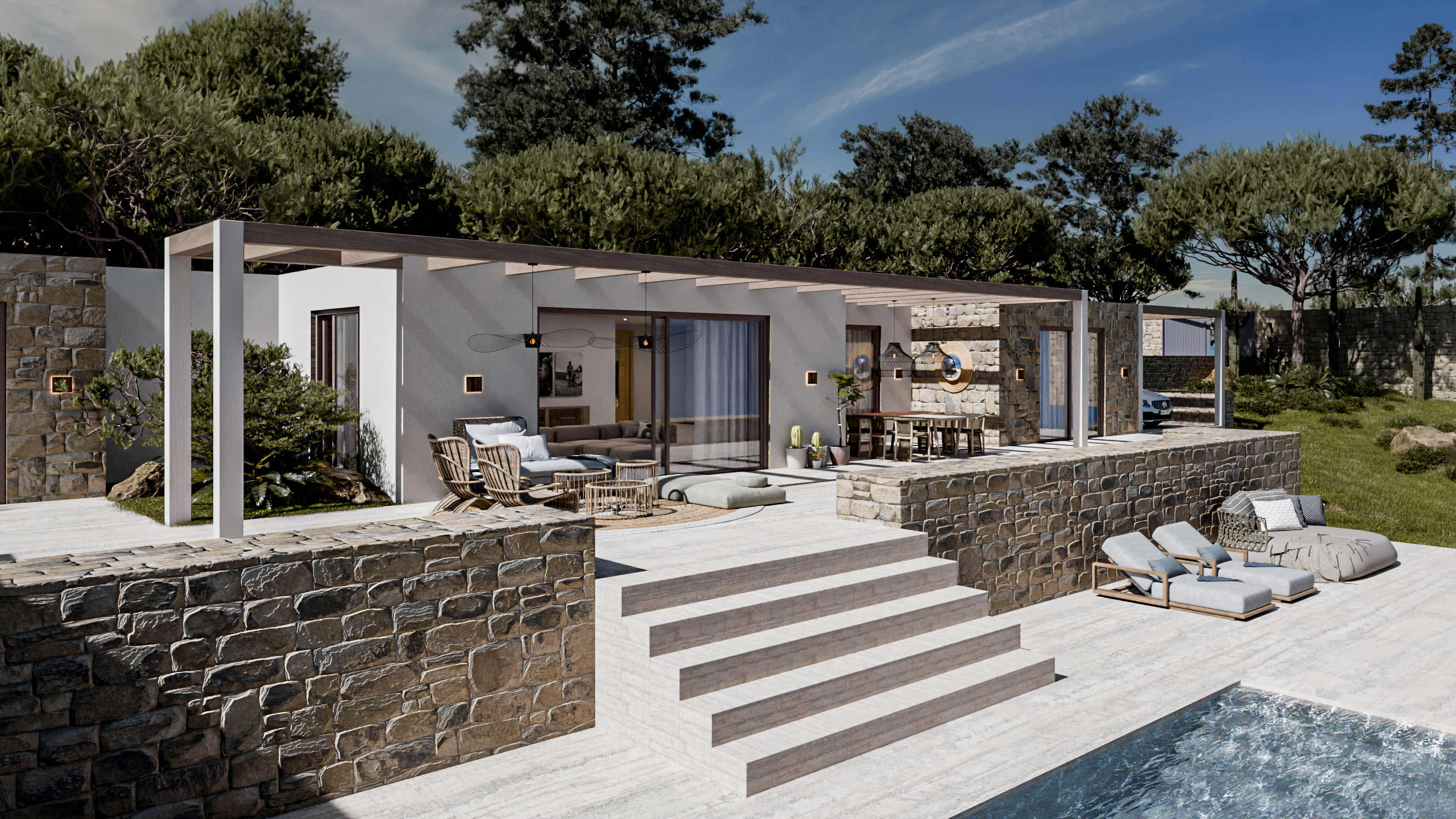 Small villa, left shot.