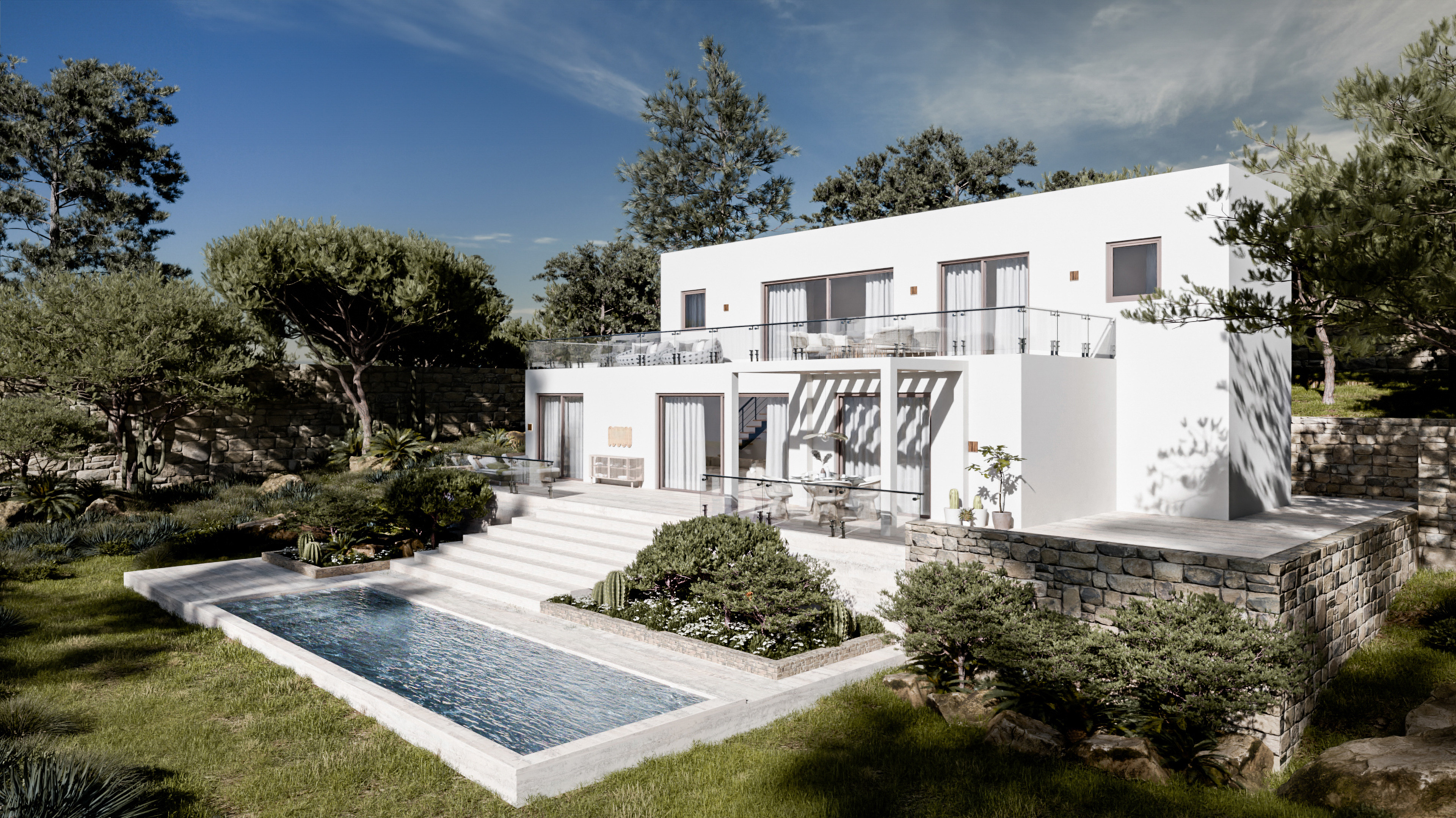 Large villa, right shot.
