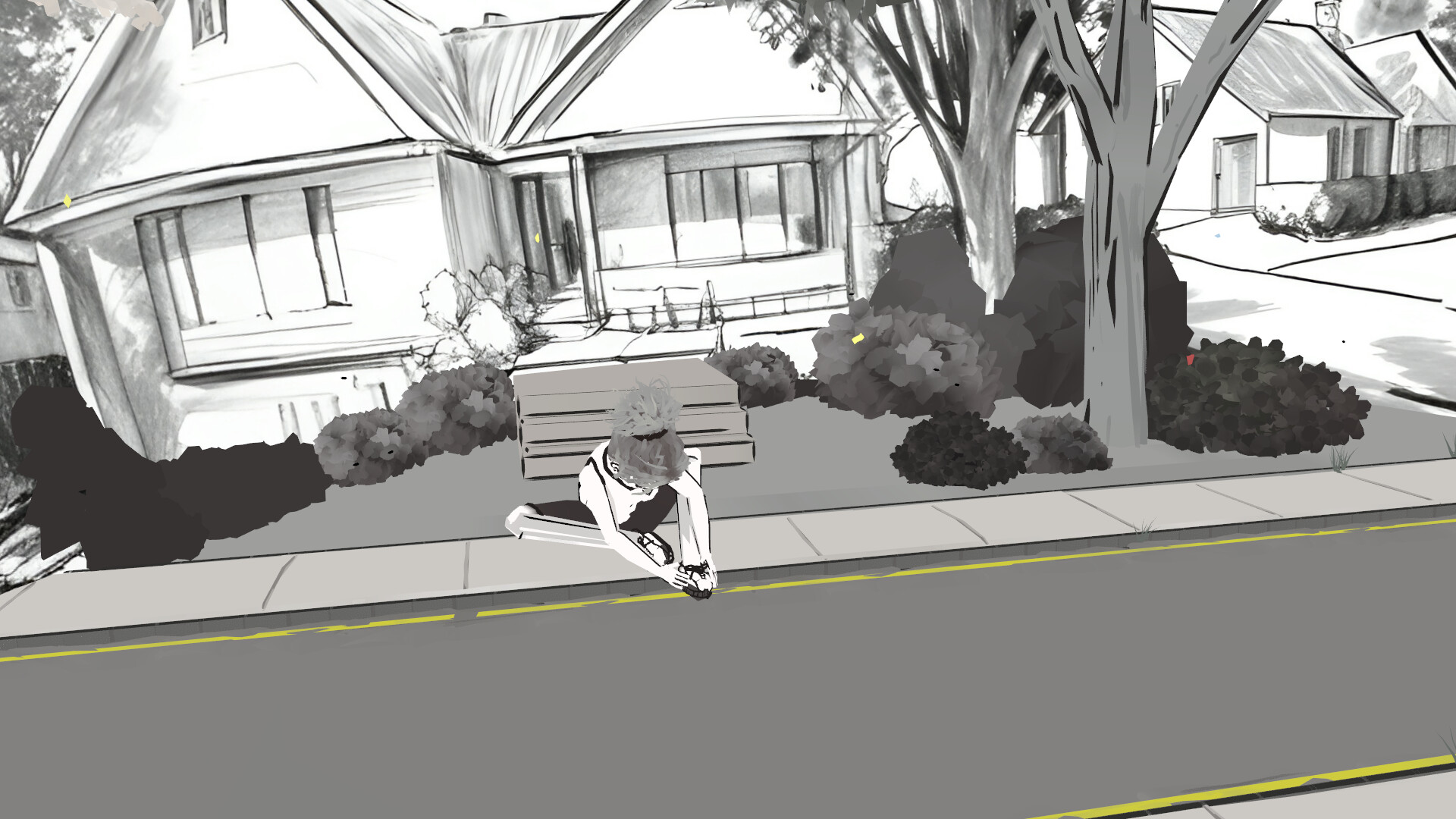 ArtStation - VR Visual Development - suburban environment