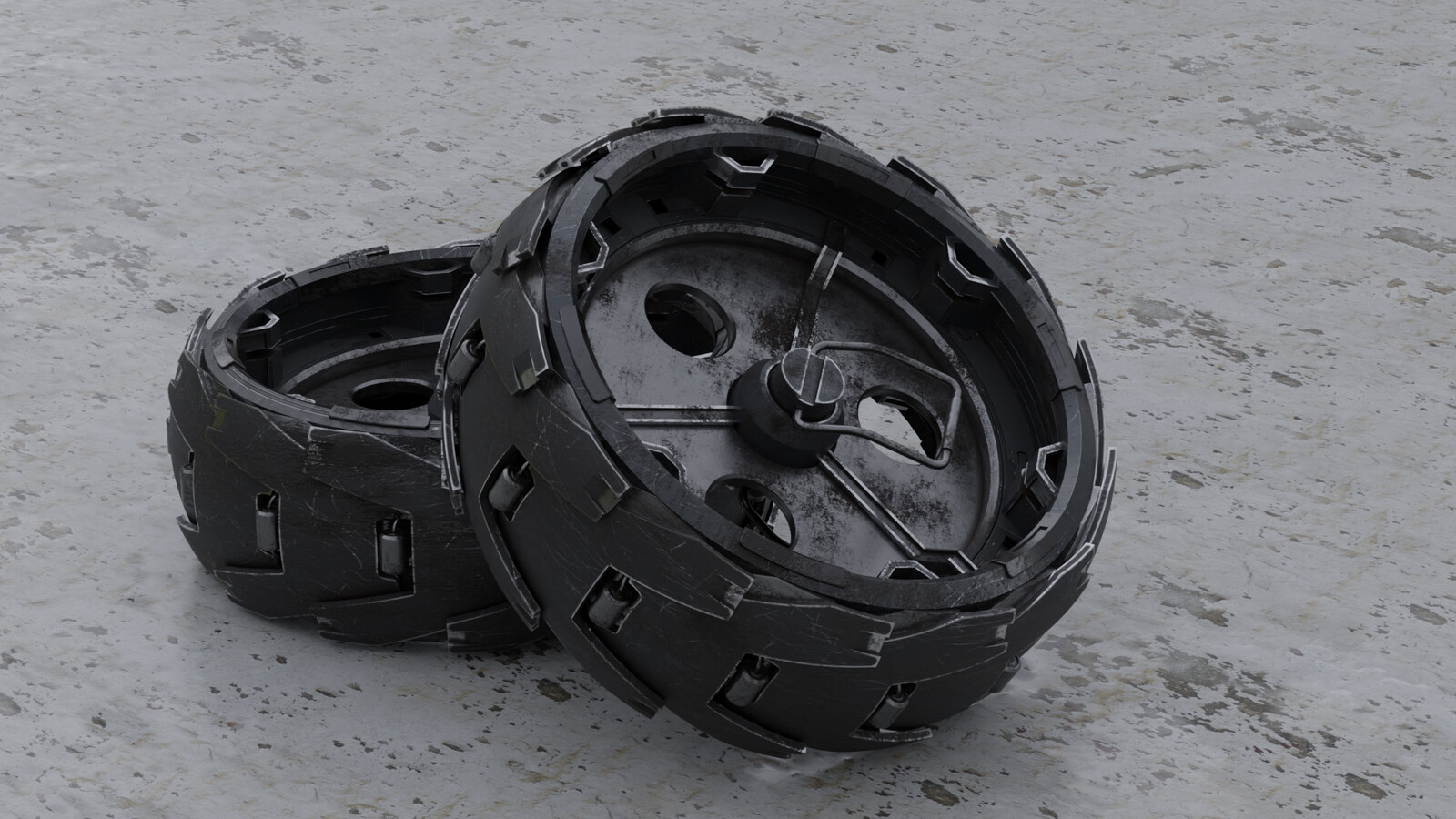 Wheels texturing concept