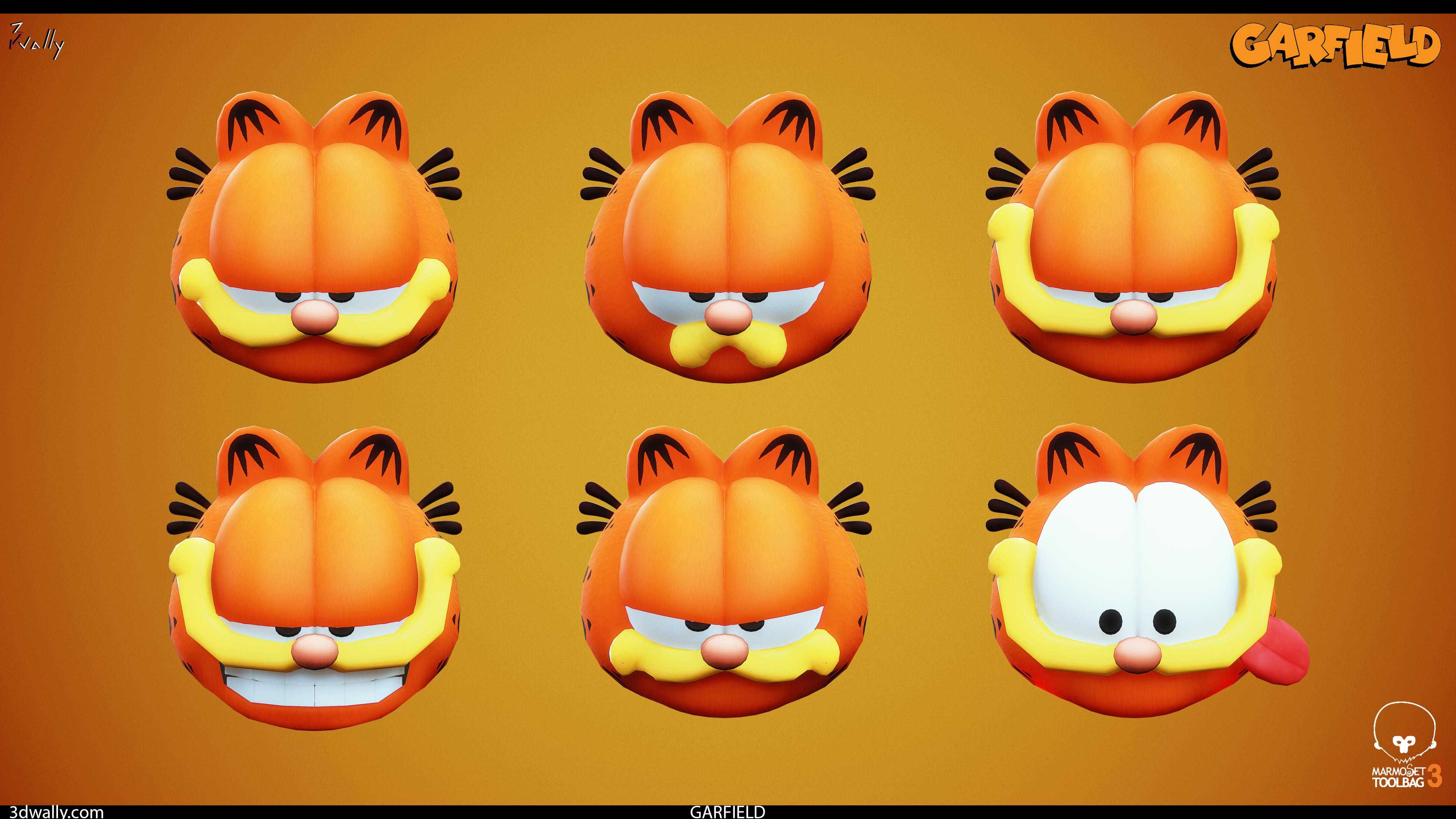 Garfield facial expressions