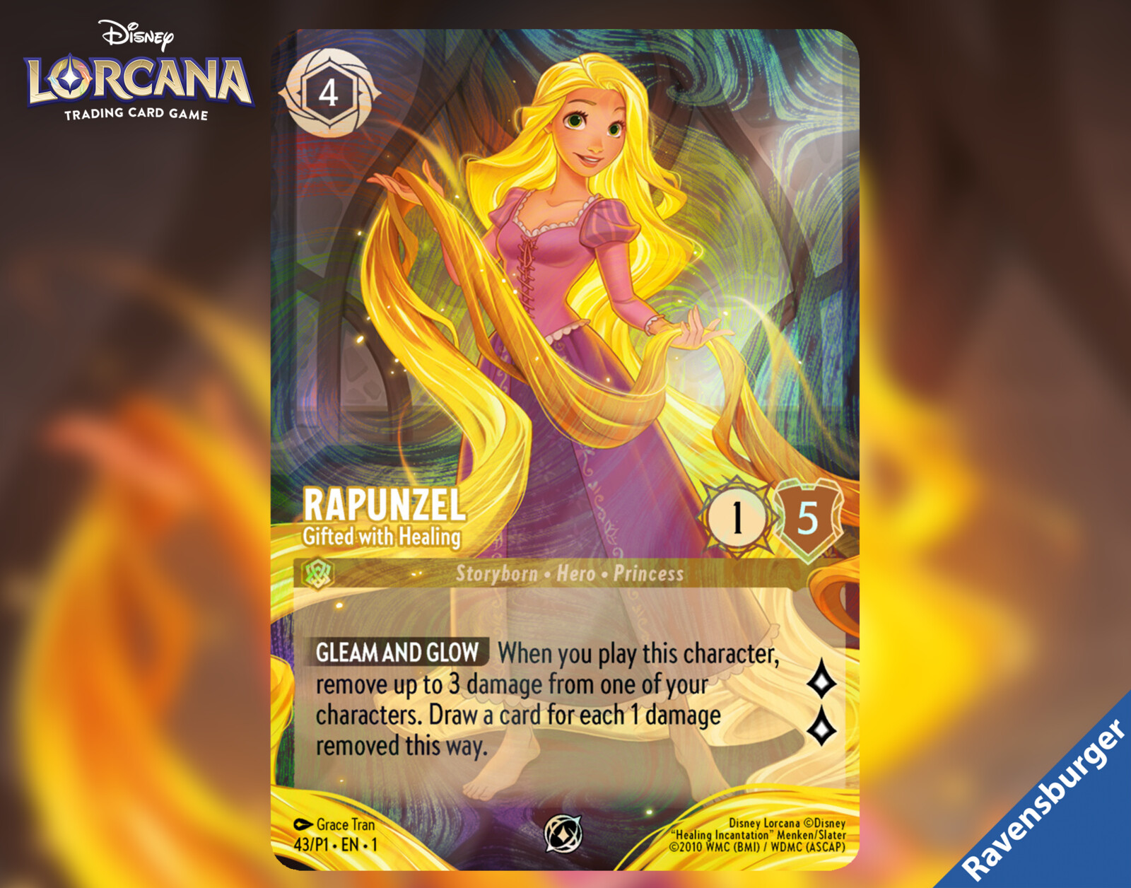 Grace Tran (Tran Tu An) Lorcana Rapunzel Gifted with Healing (Promo)