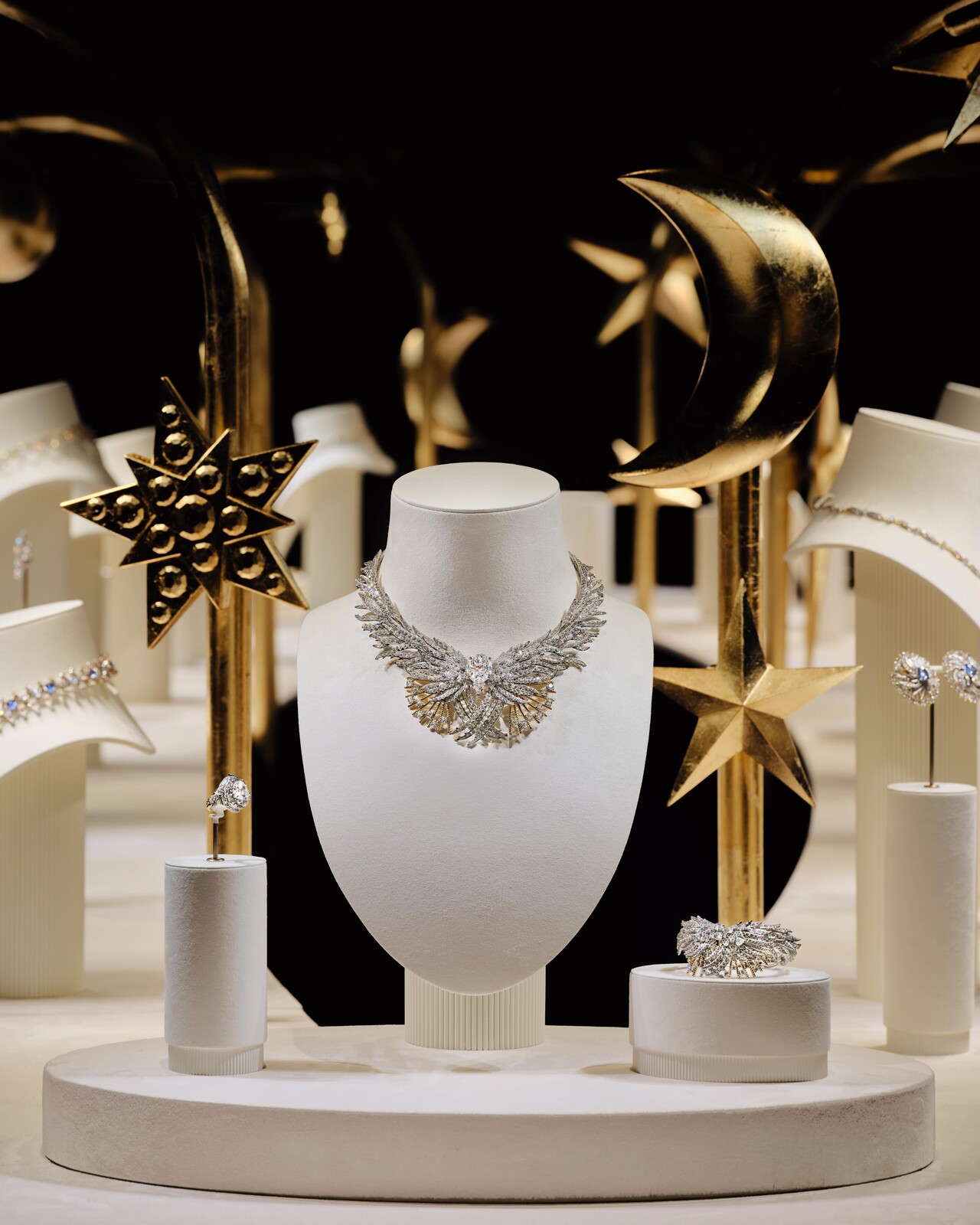 Tiffany and Co Displays for the Blue Book 2024 event.