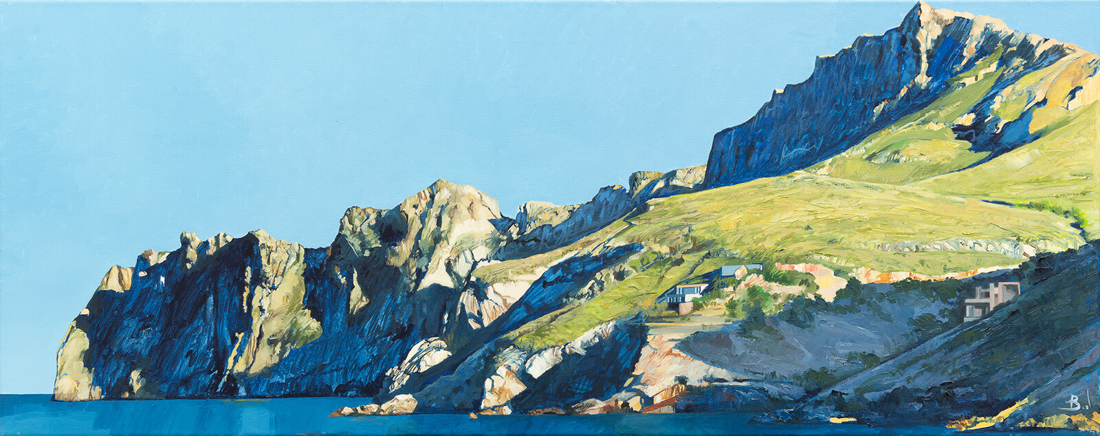 "Cavall Bernat"(1). 45x100cm. Oil on canvas.