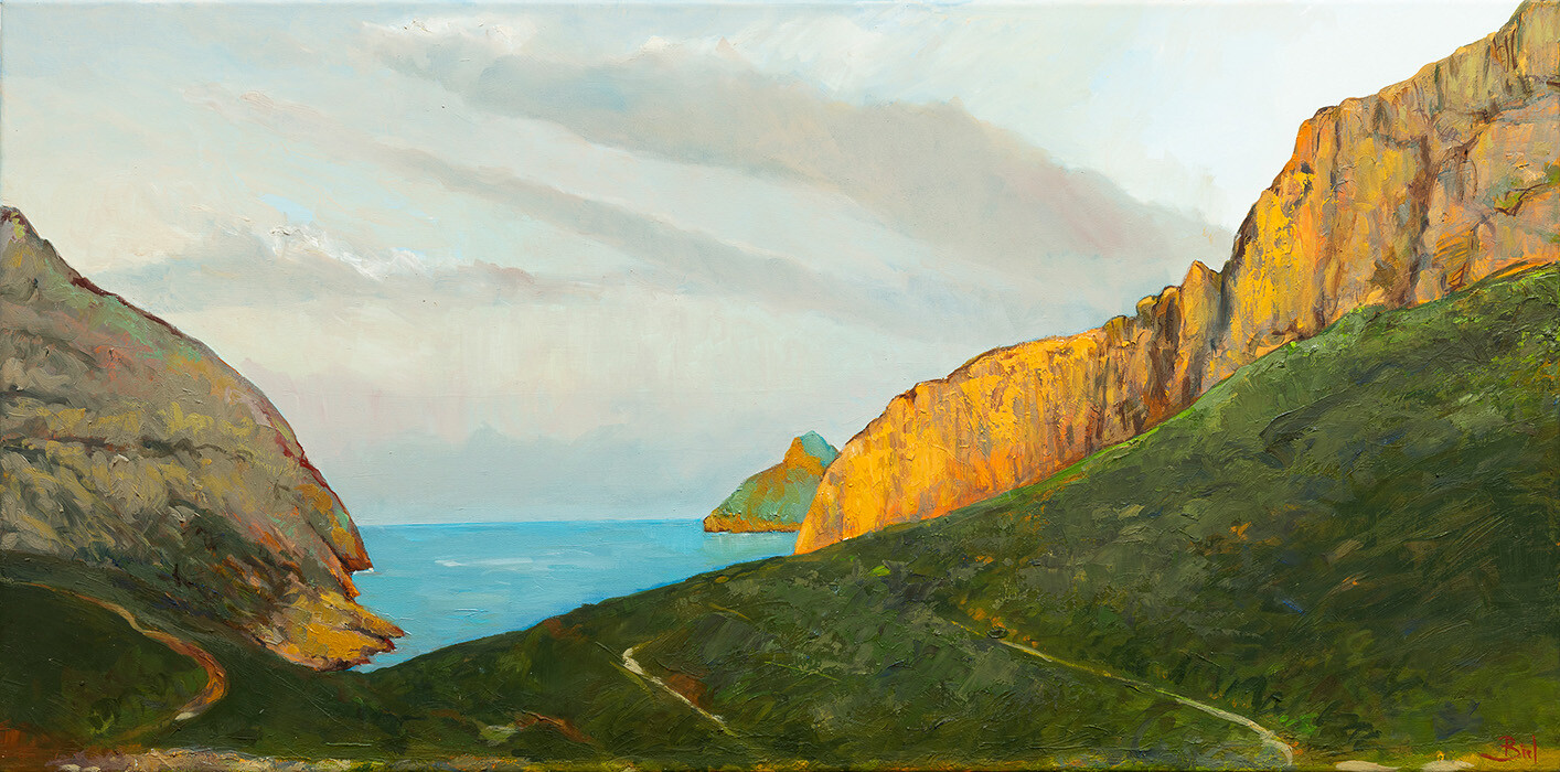 "Cala Bóquer"50x100cm. Oil on canvas.