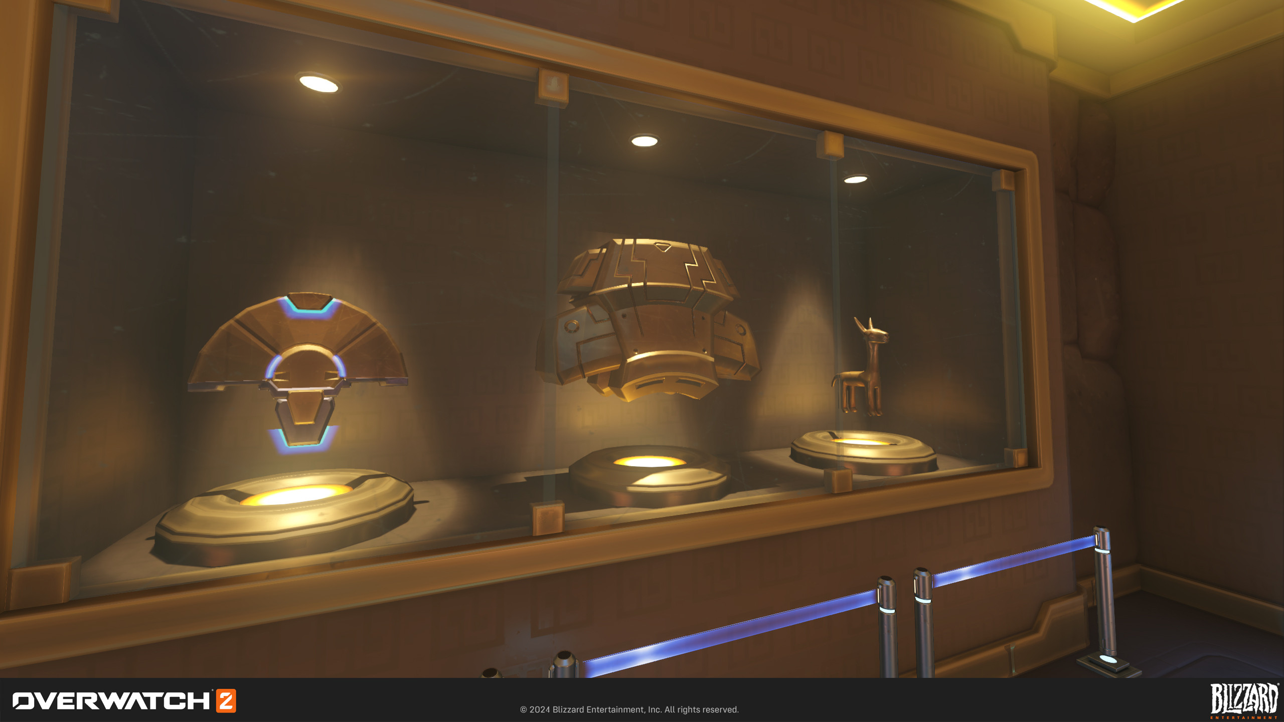 The center prop in the museum was a recycled side piece I worked on from the main artifact at the center point. Other artists worked on completing this area and props.