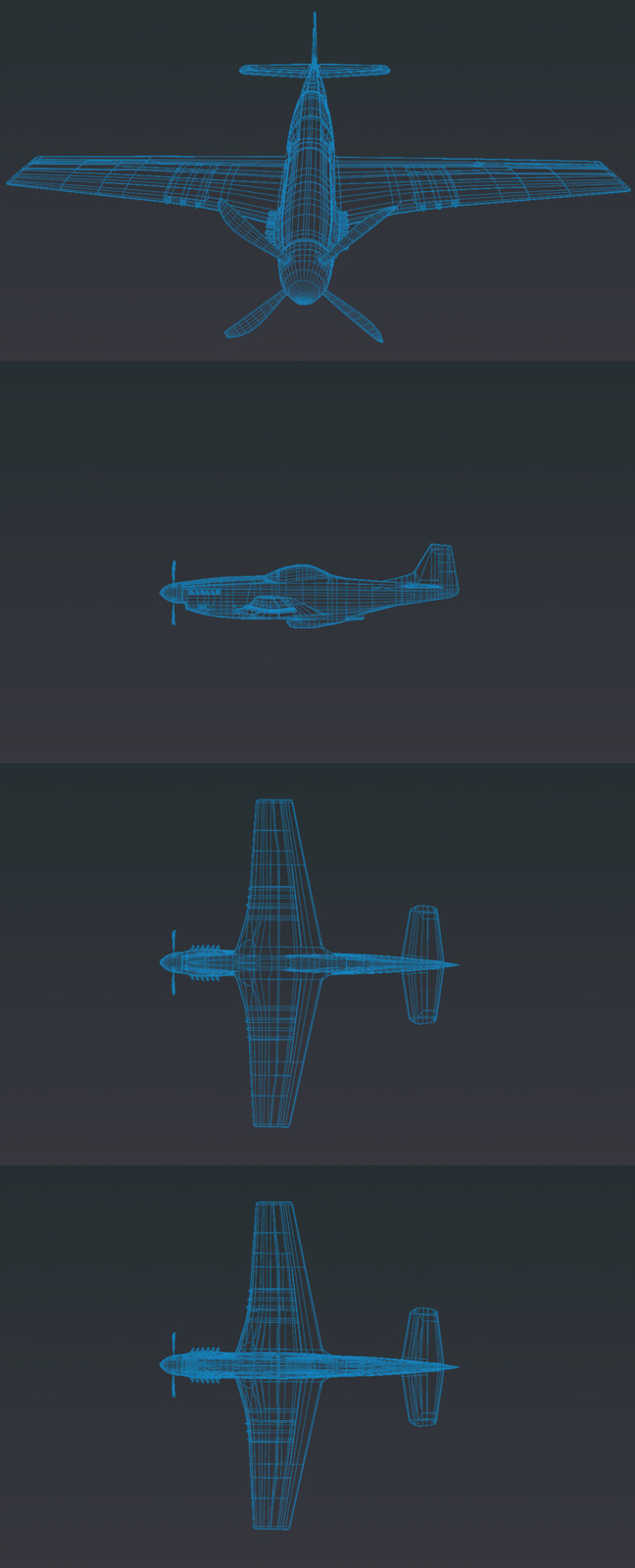 Wireframe of the plane