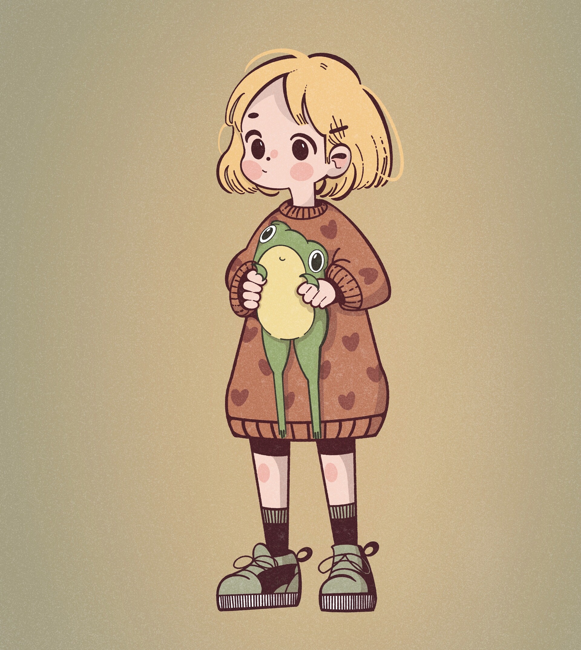 ArtStation - Girl with a frog