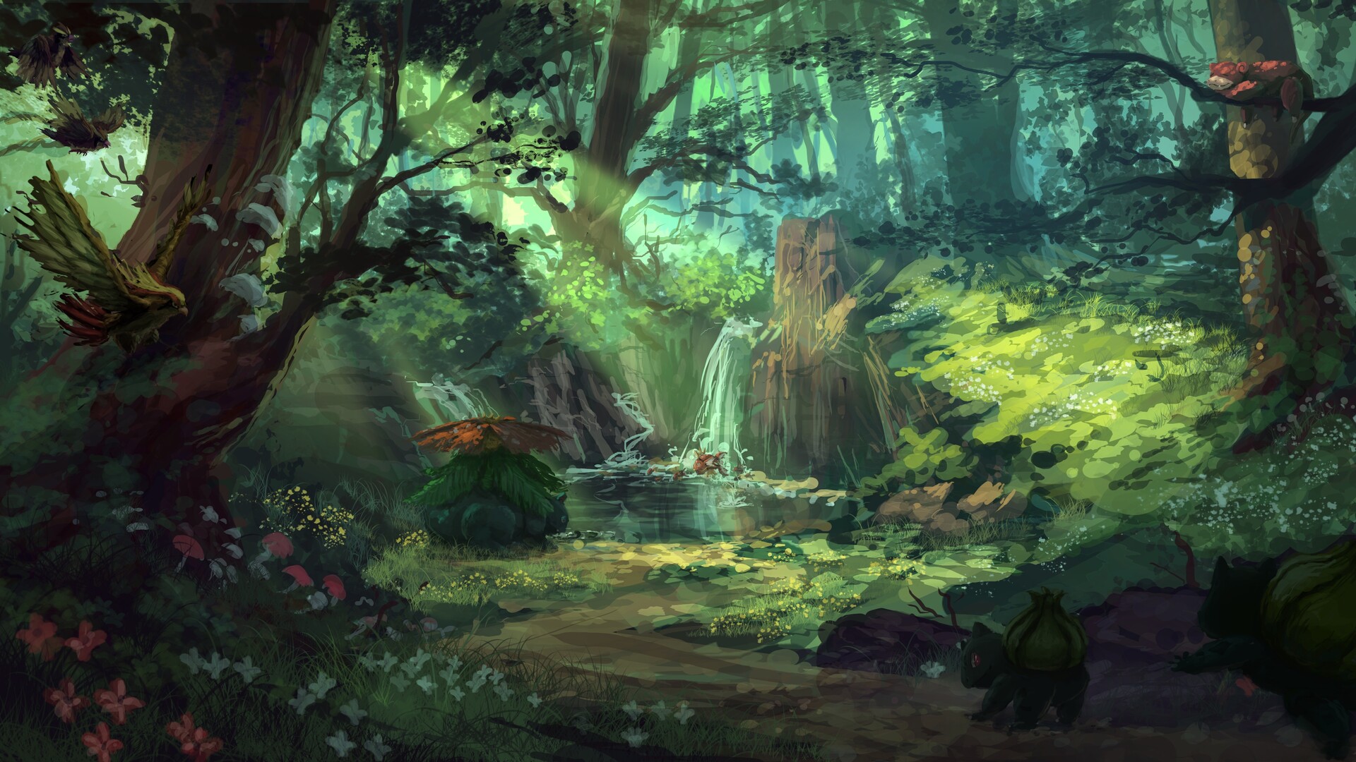 ArtStation - Pokemon Background