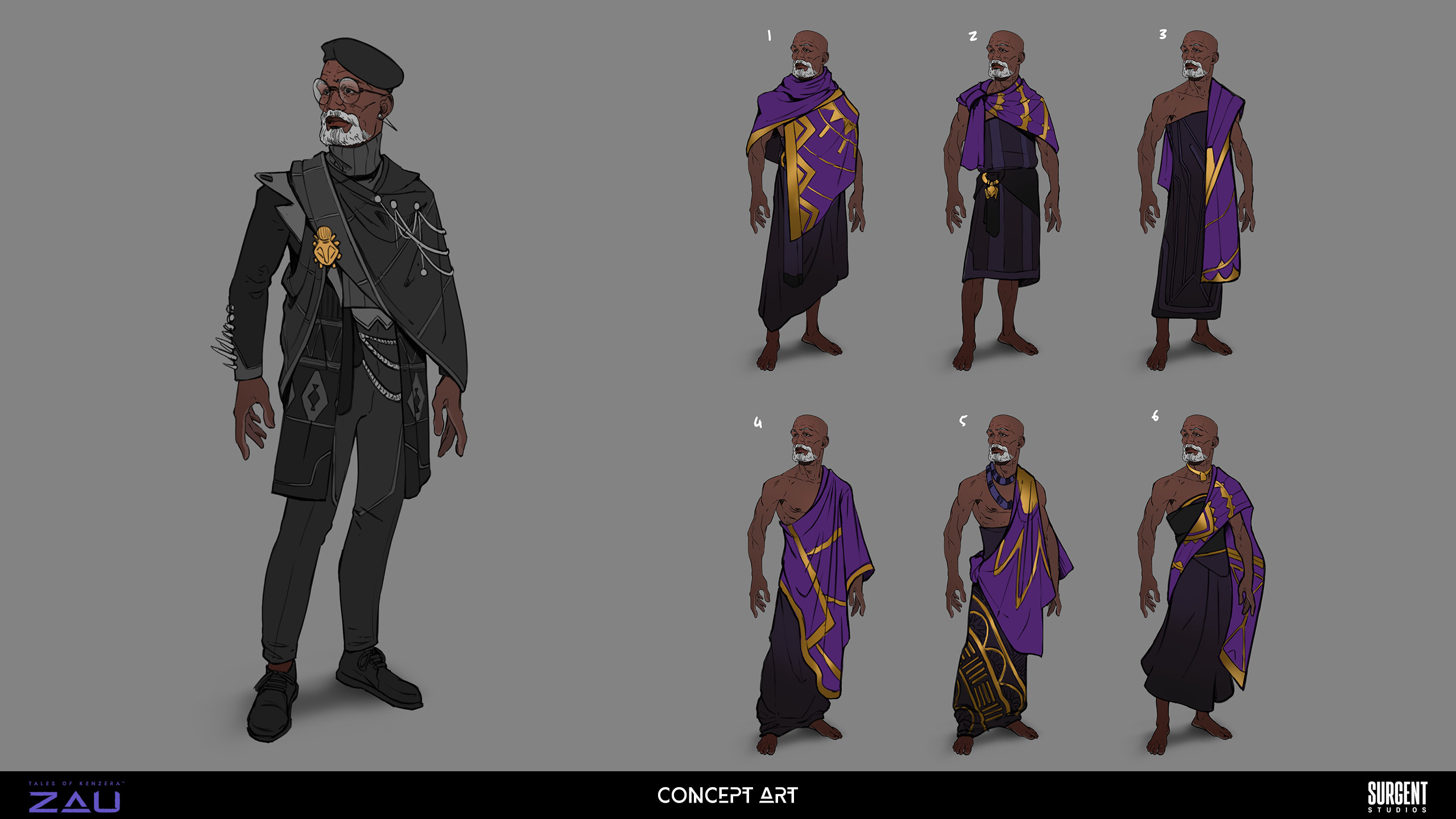 Unused concepts for a Afrofuture counterpart for Kalunga