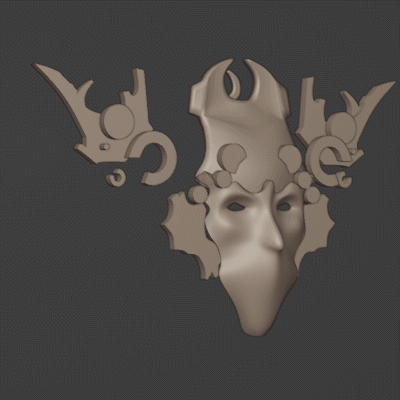 Working gif in blender, getting some of the proportions blocked out in3D
