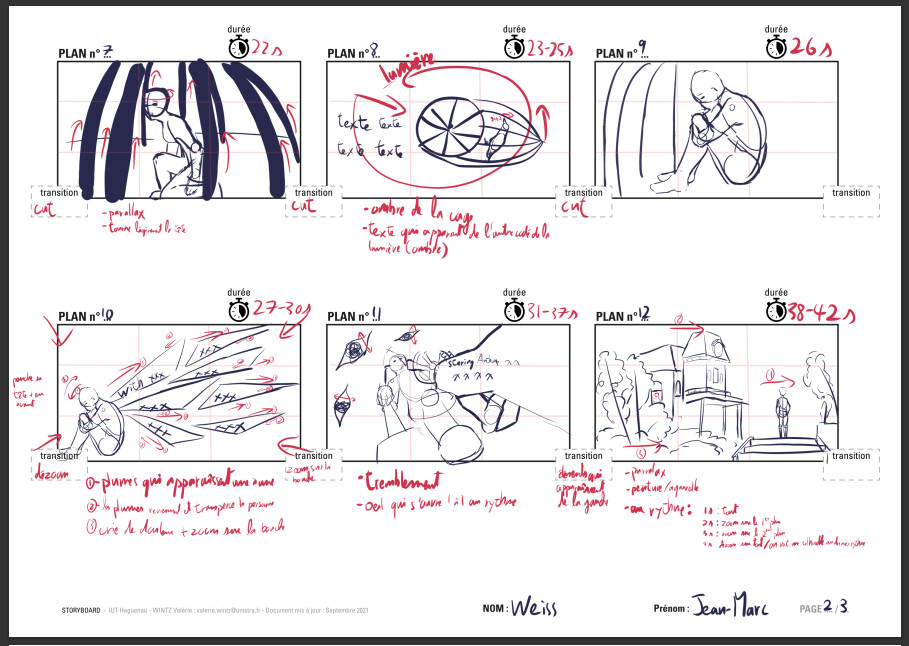 Storyboard sur Clip Studio Paint