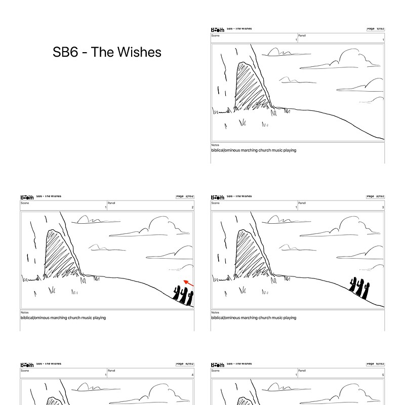 "The Wishes" Storyboards