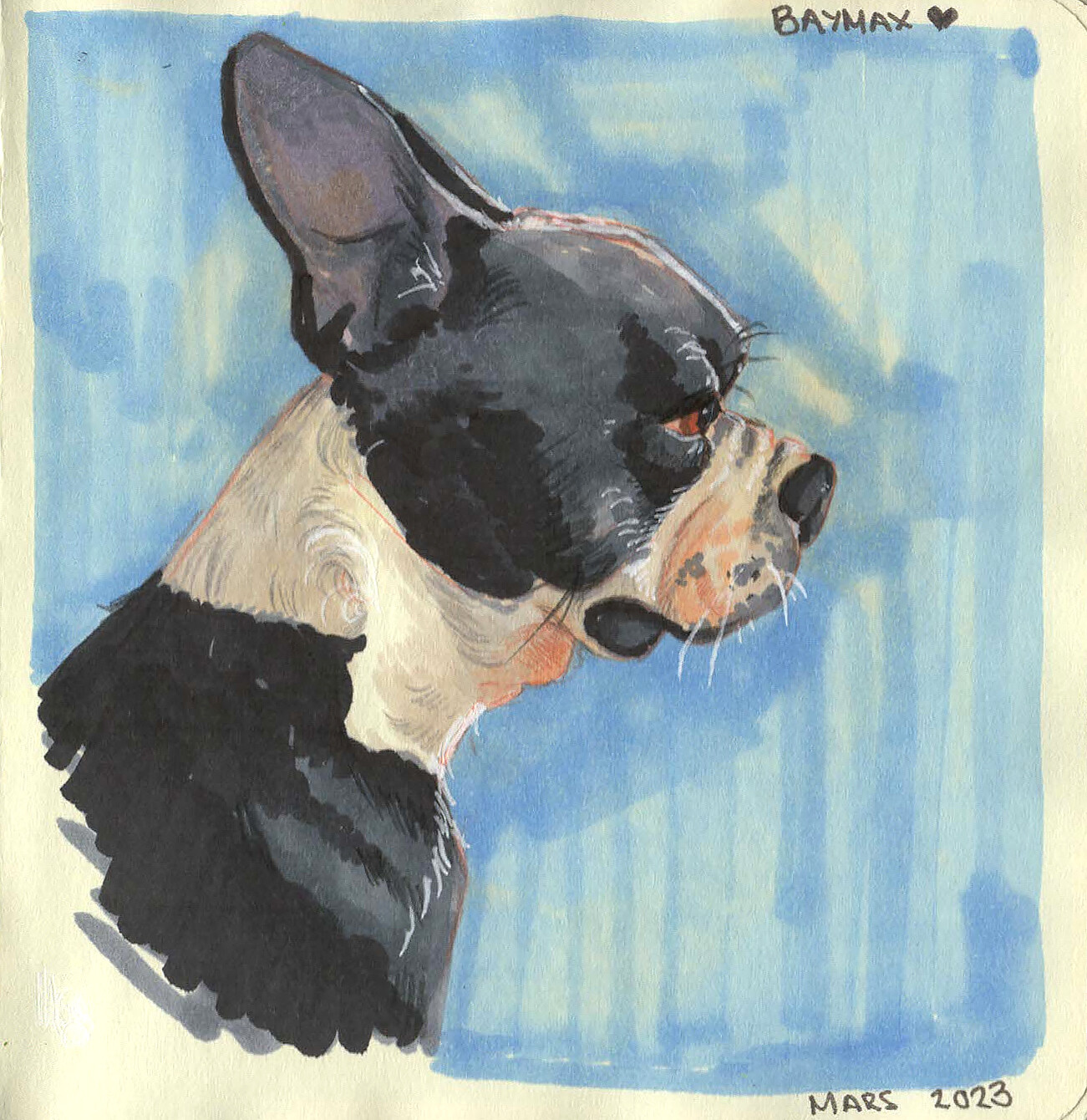 Markers &amp; Color Pencil on Paper