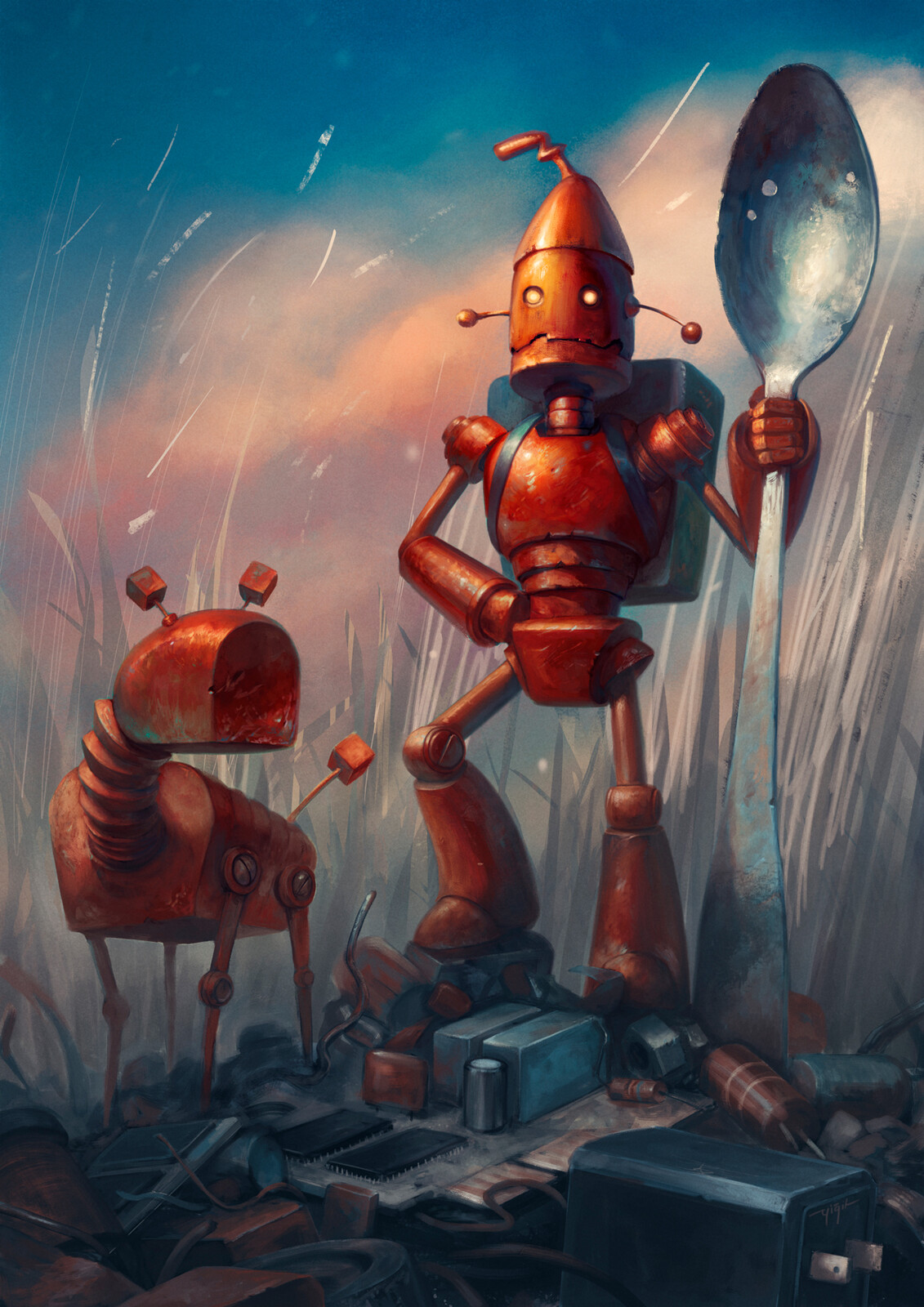 Robbie and Boxie prepared for a big adventure!