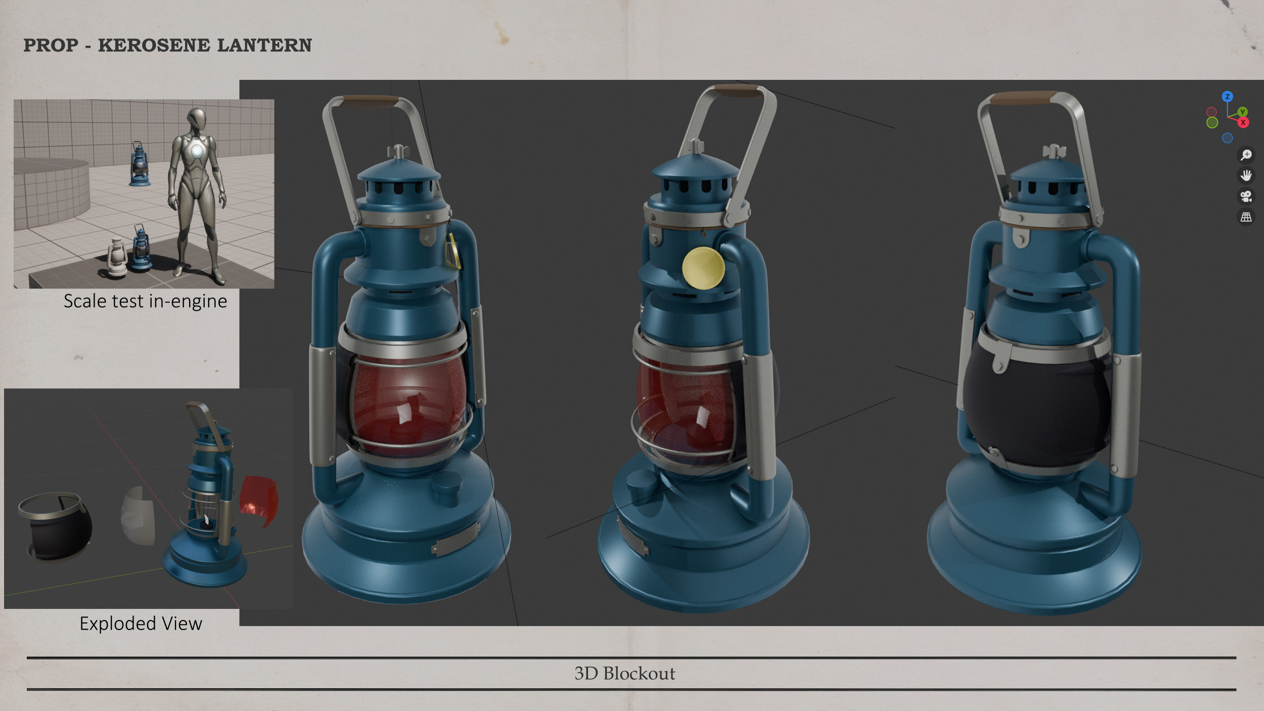 Lantern - 3D Blockout