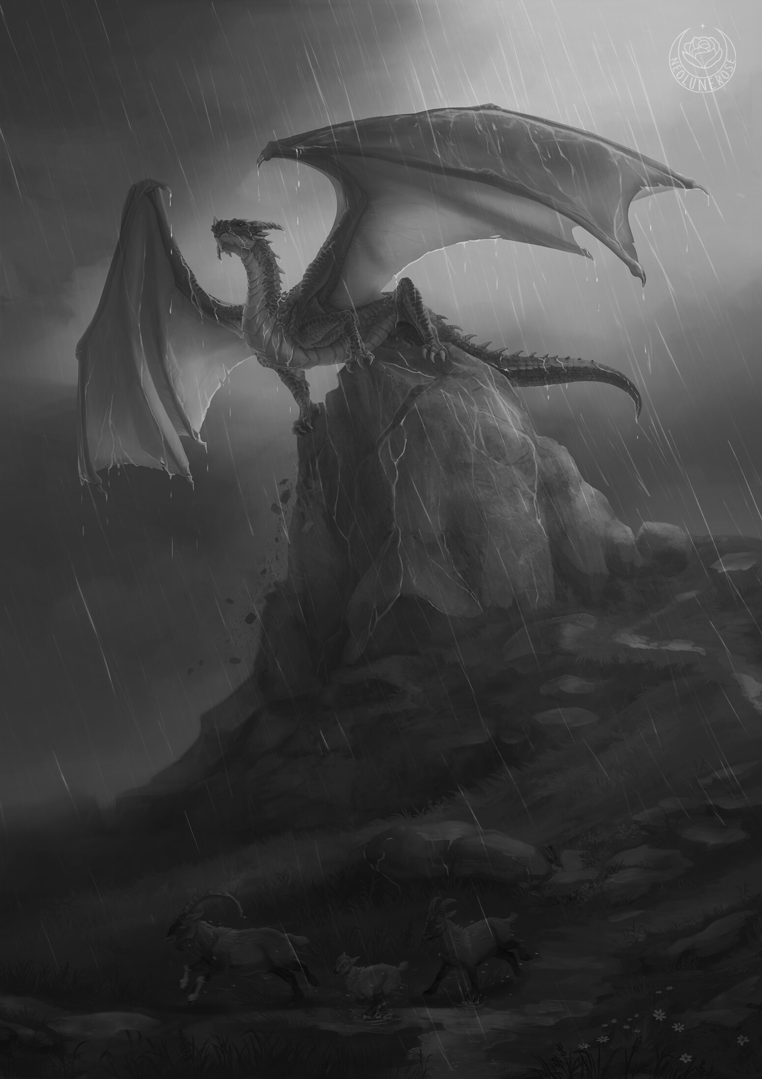 ArtStation - The Dragon's Throne, image size:1550x2193