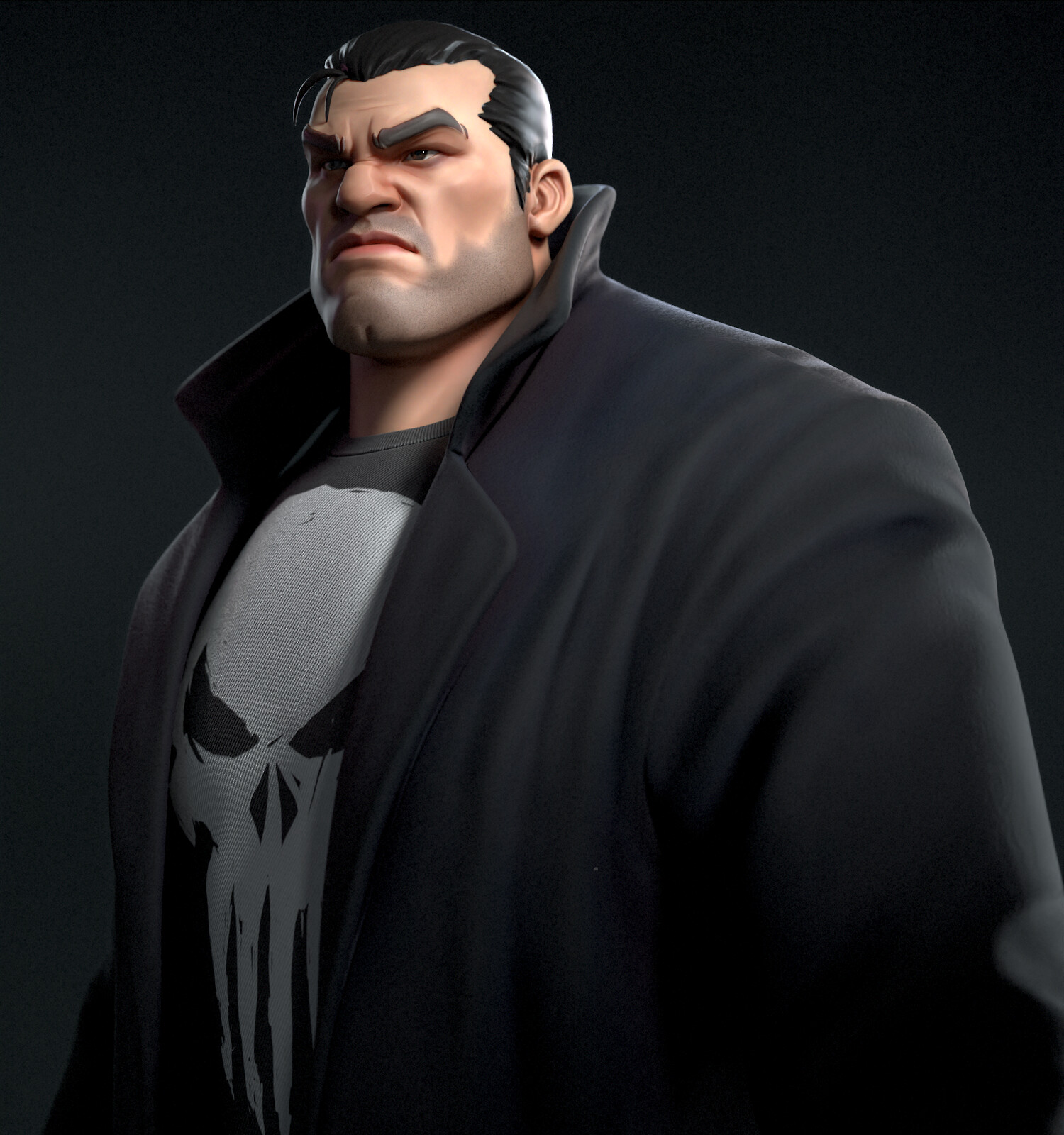 ArtStation - Stylized character study_Punisher