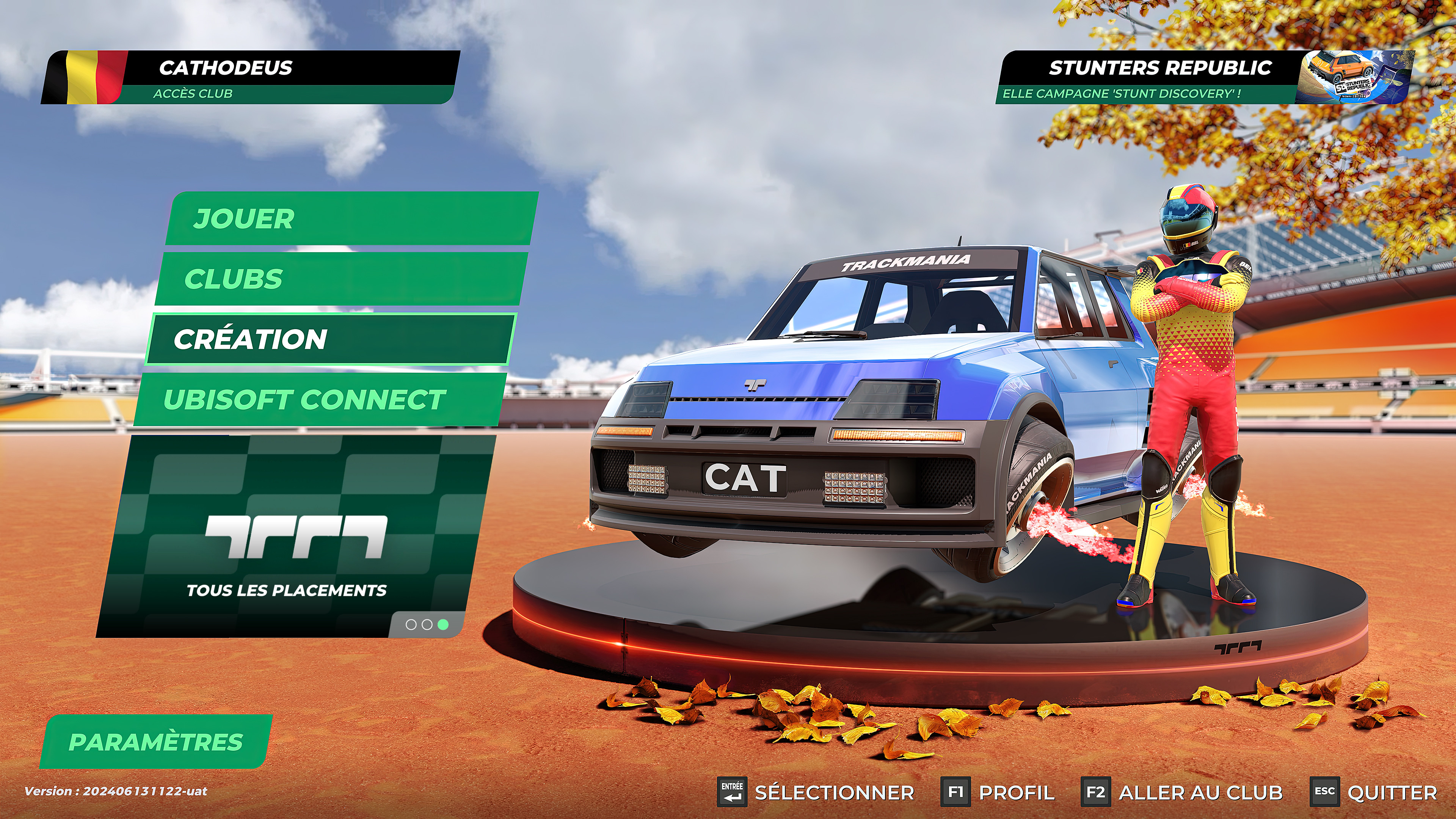 RallyCar Booster Activation. [It's a cheat code in menu].