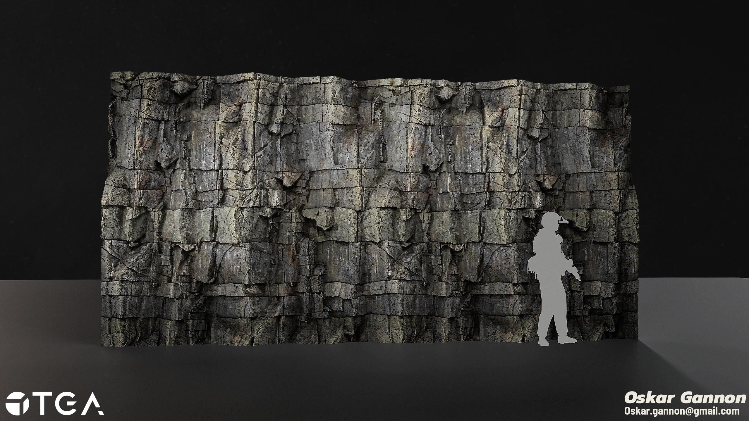 Material with scale reference, model by Mateusz Woliński on sketchfab, Planned texel density of 512 px/m